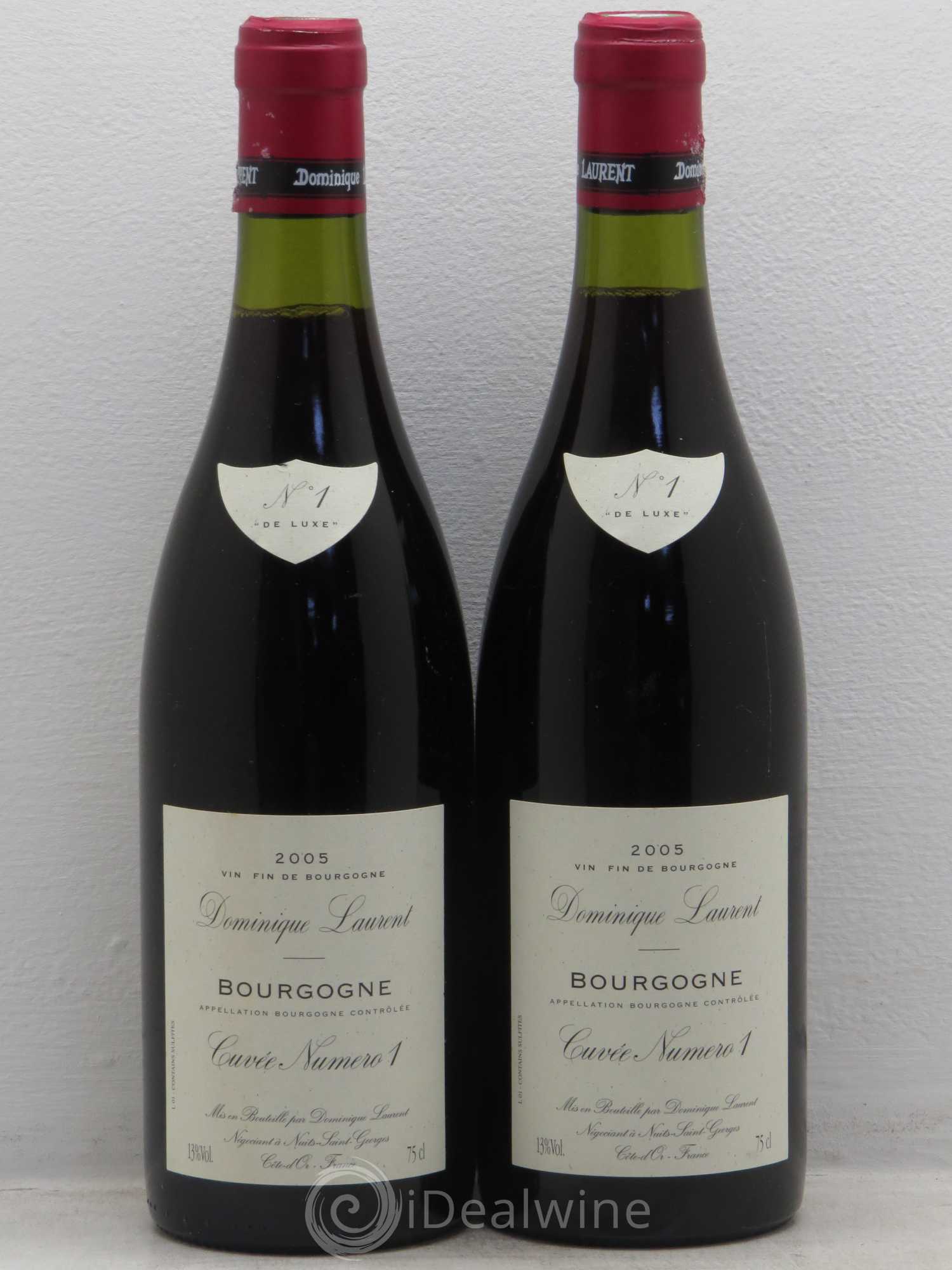 Bourgogne N°1 de luxe Dominique Laurent 2005 - Posten von 2 Flaschen - 0