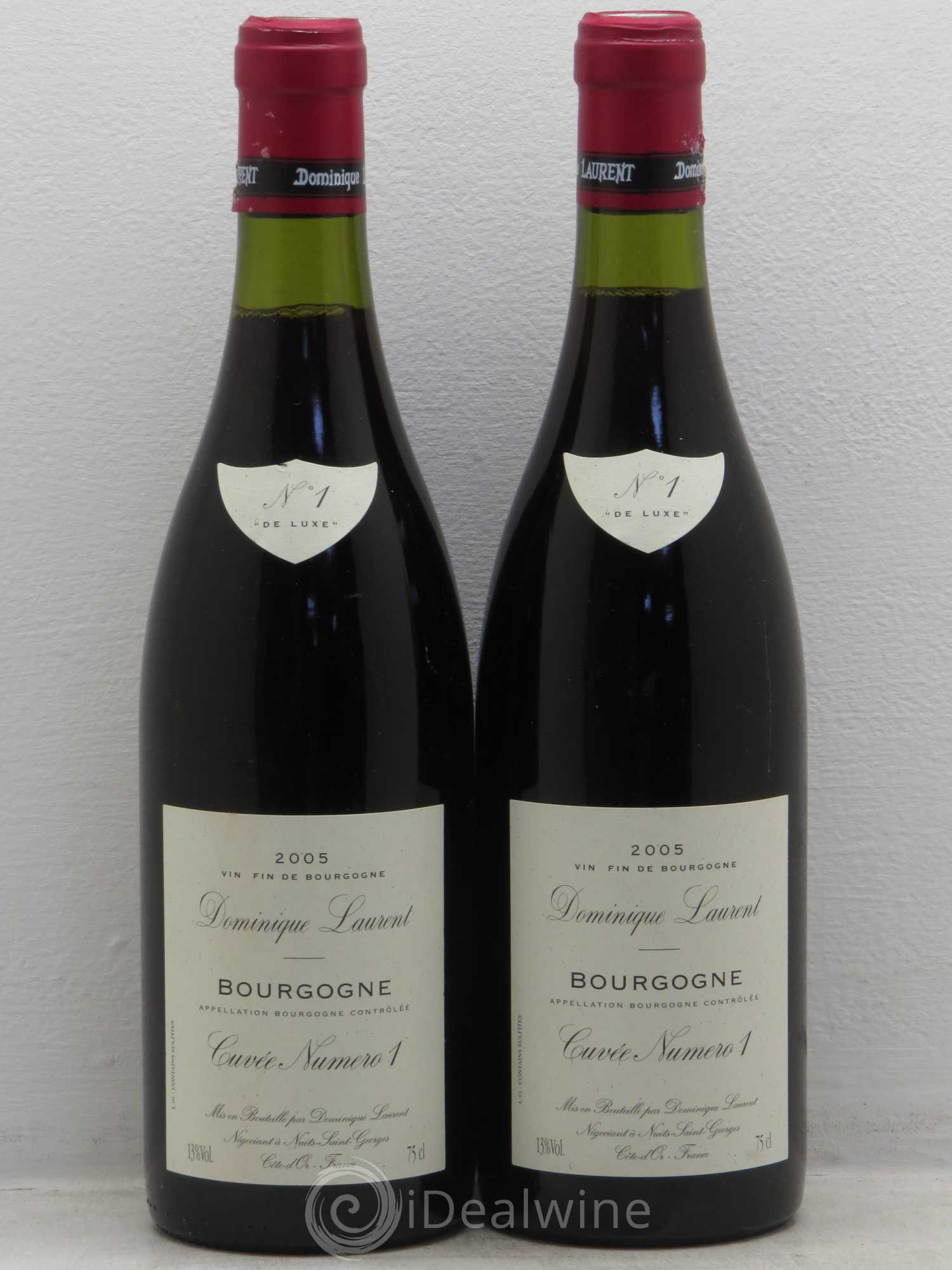 Bourgogne N°1 de luxe Dominique Laurent 2005 - Posten von 2 Flaschen - 0