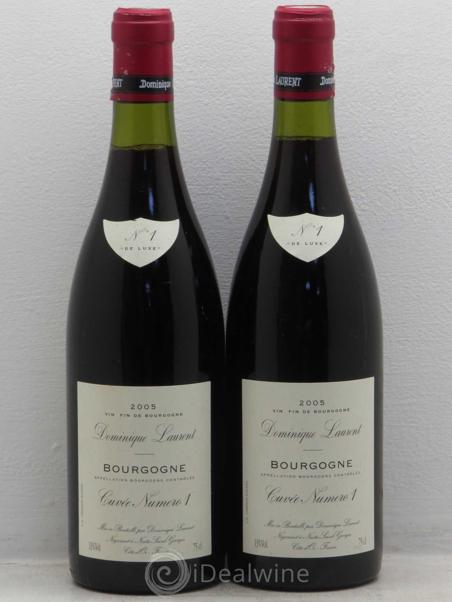 Bourgogne N°1 de luxe Dominique Laurent 2005 - Posten von 2 Flaschen - 0