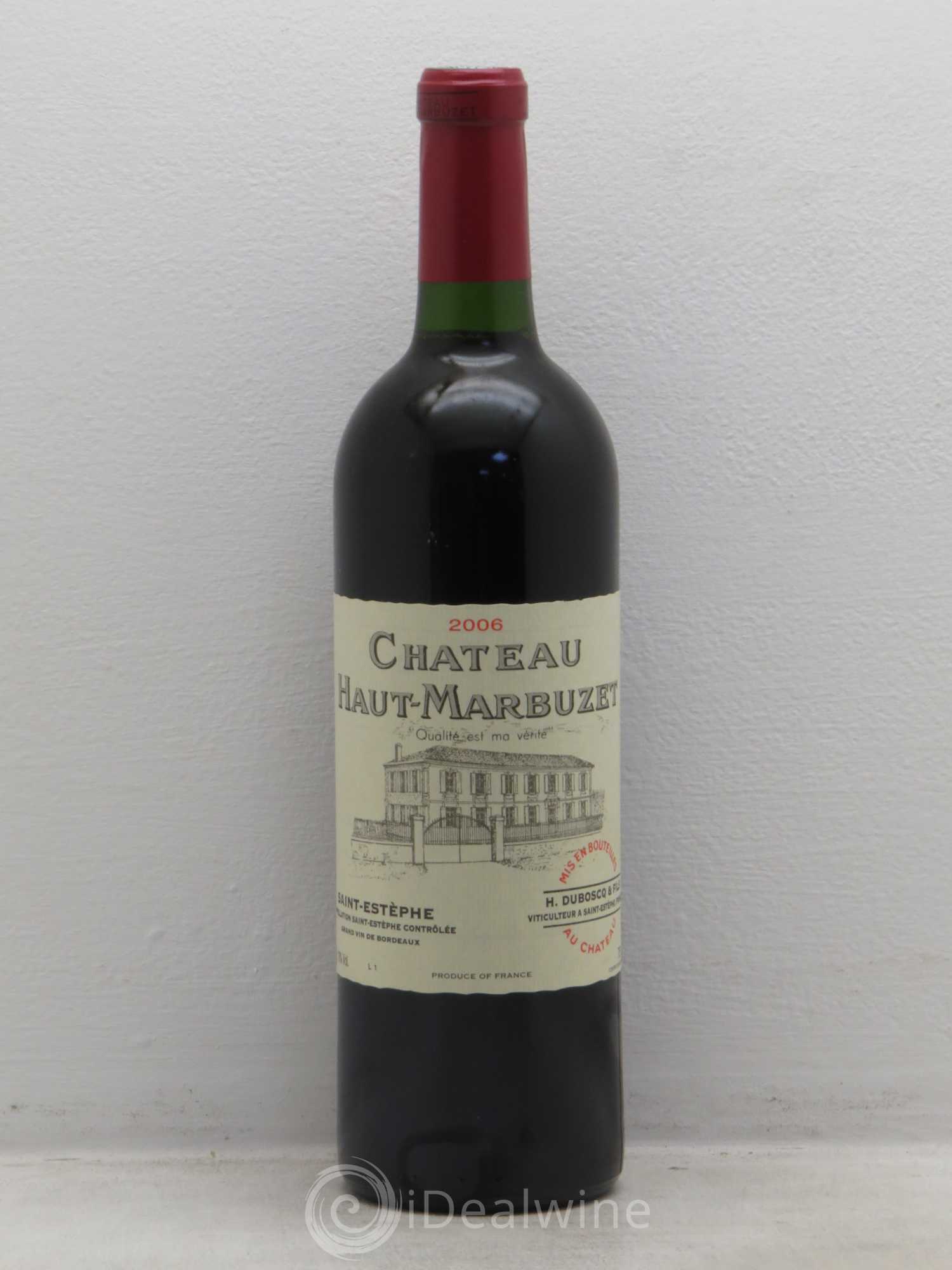 Château Haut Marbuzet 2006 - Lot de 12 bouteilles - 0