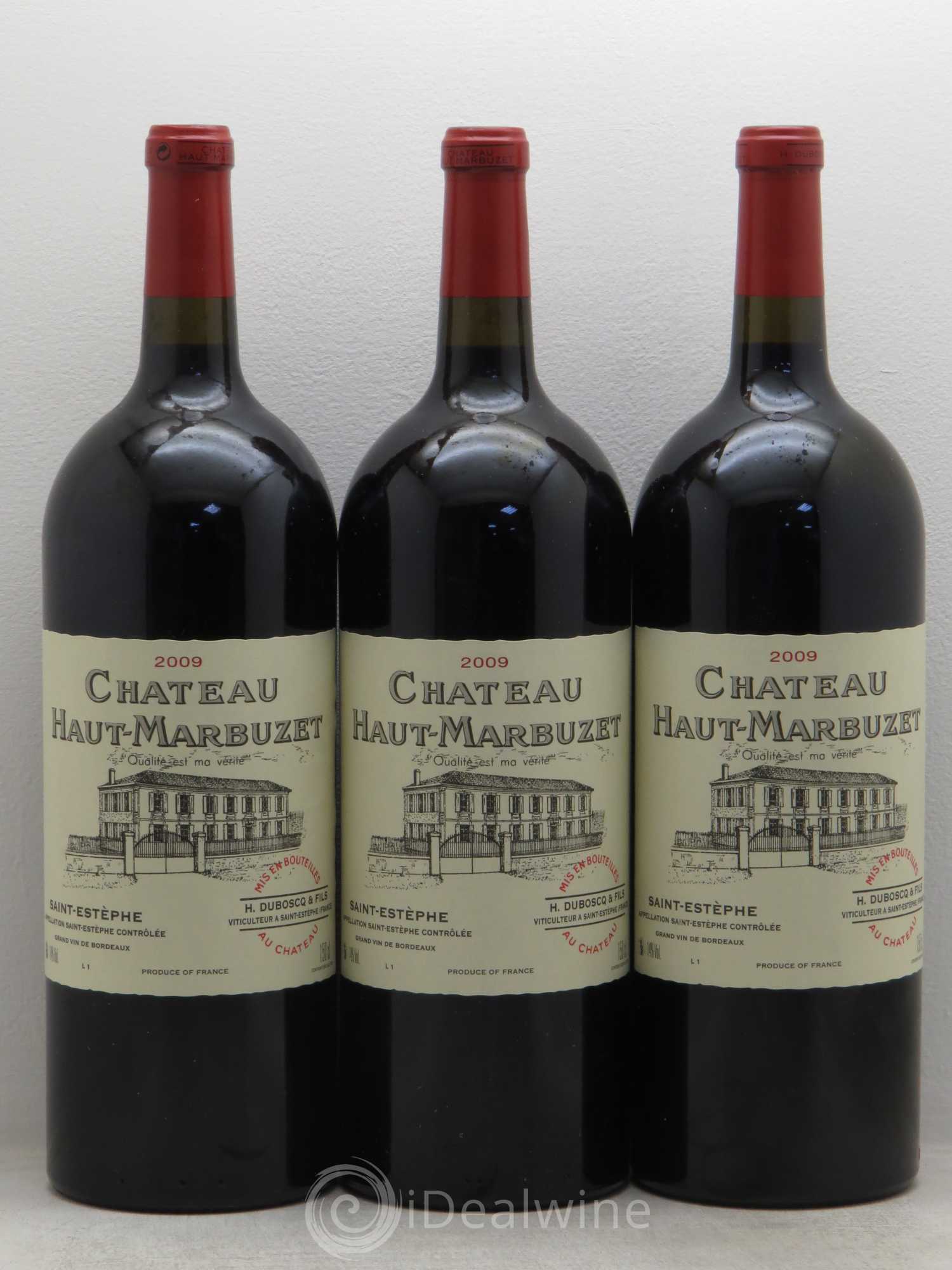 Château Haut Marbuzet 2009 - Lot de 3 magnums - 0