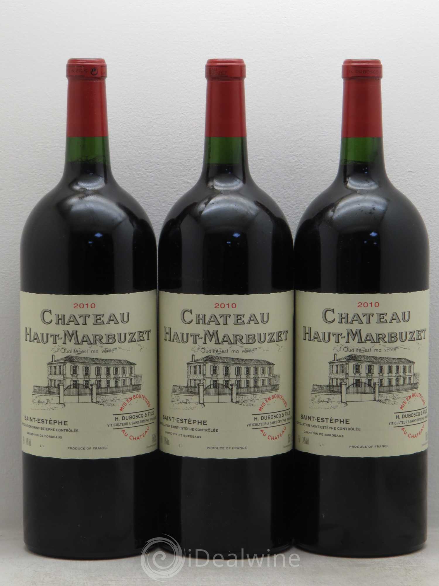 Château Haut Marbuzet 2010 - Lot de 3 magnums - 0