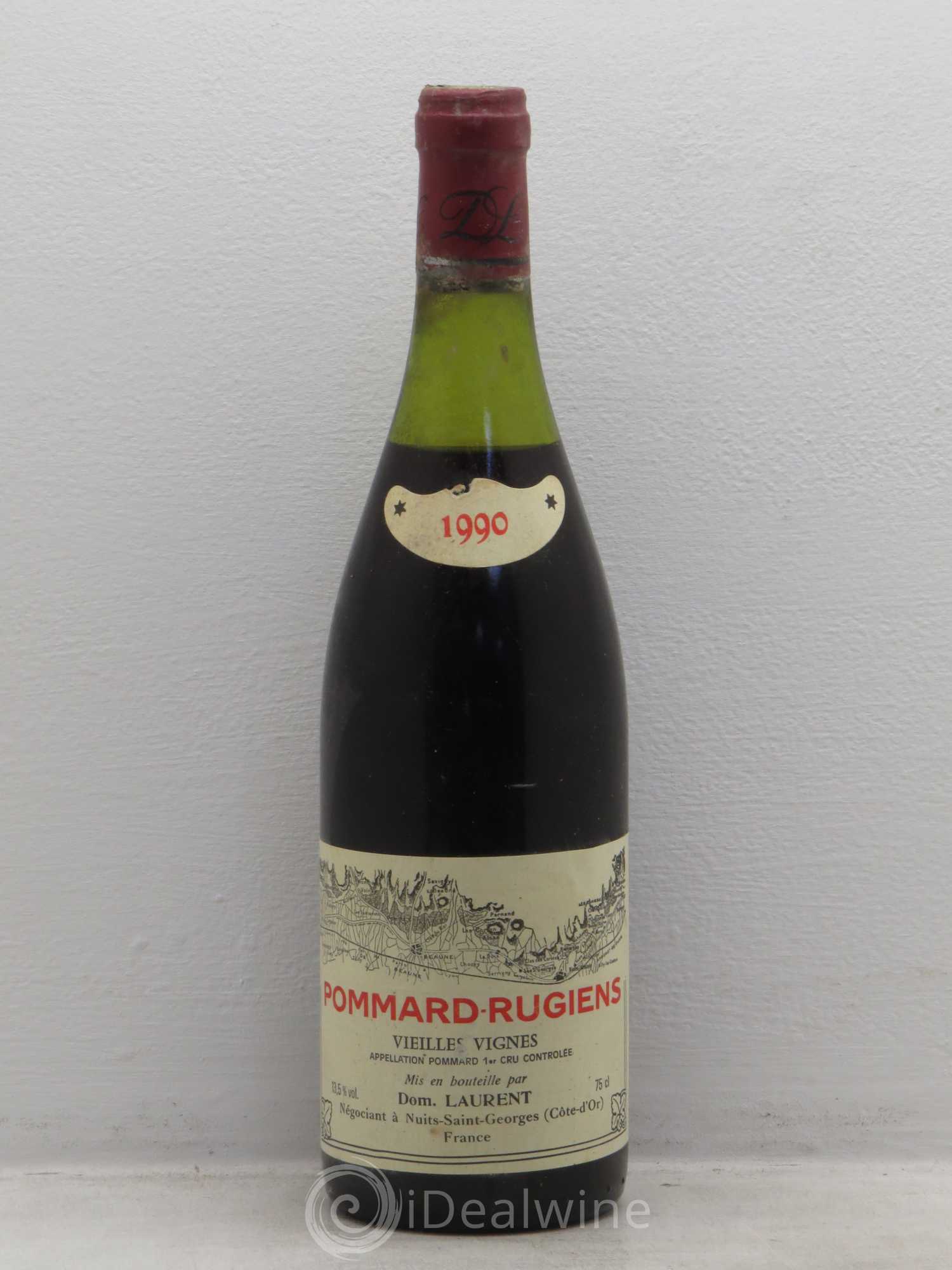 Pommard 1er Cru Les Rugiens Vieilles vignes Laurent Père et Fils 1990 - Lot de 6 bouteilles - 0