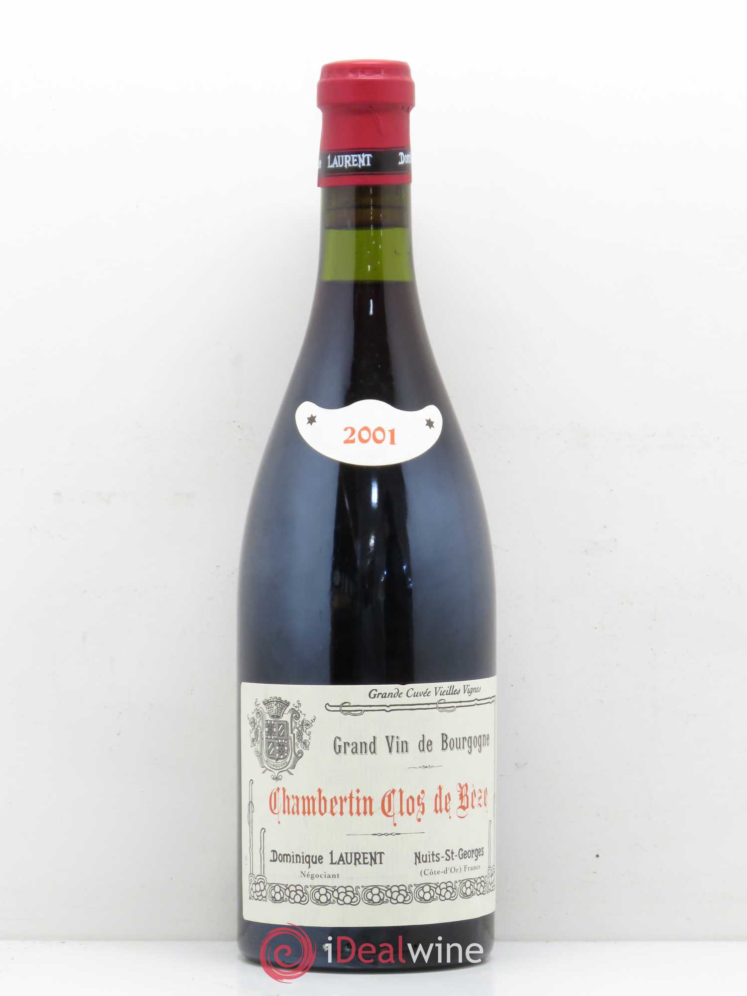Chambertin Clos de Bèze Grand Cru Grande cuvée Vieilles vignes Dominique Laurent Grande cuvée vieilles vignes 2001 - Lotto di 1 bottiglia - 0