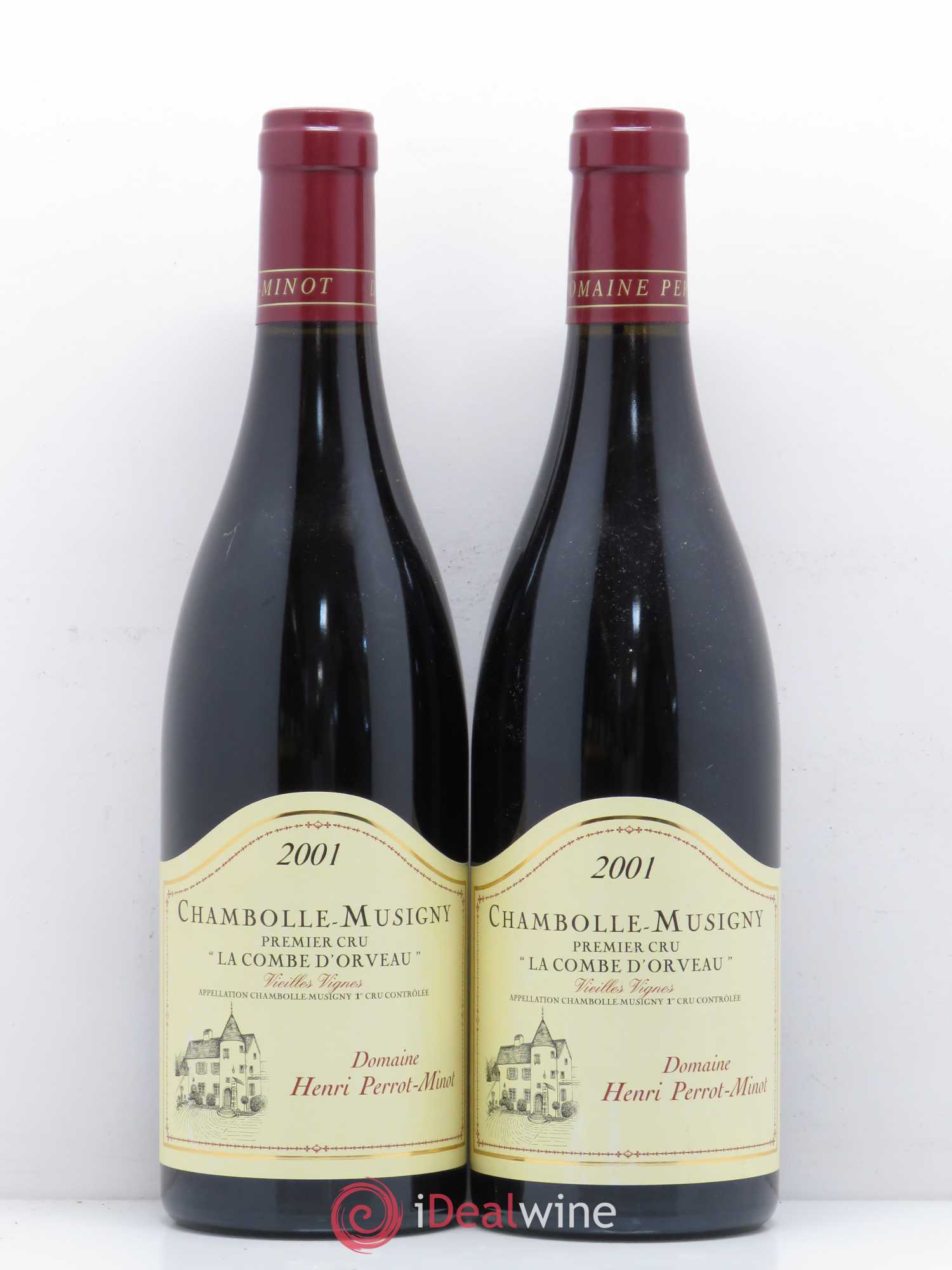 Chambolle-Musigny 1er Cru La Combe d'Orveau Vieilles Vignes Perrot-Minot 2001 - Lot de 2 bouteilles - 0