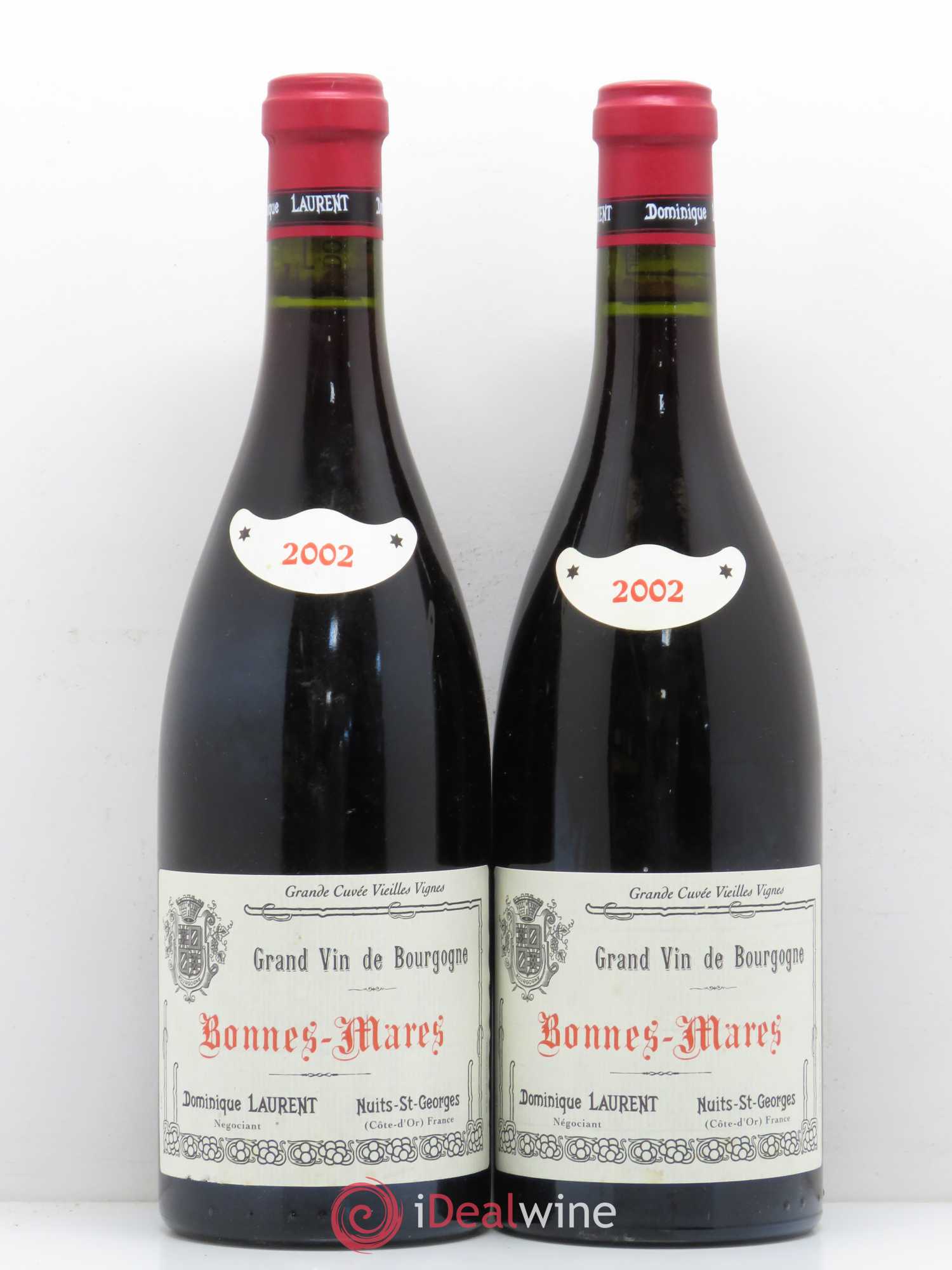 Bonnes-Mares Grand Cru Dominique Laurent Grande cuvée vieilles vignes 2002 - Posten von 2 Flaschen - 0