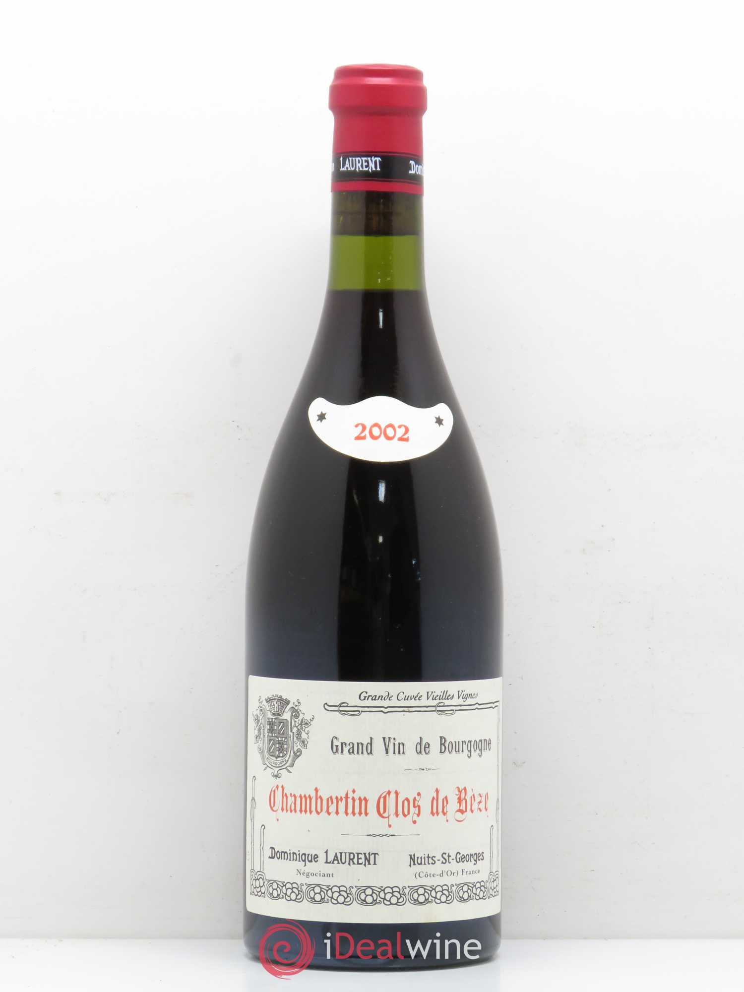 Chambertin Clos de Bèze Grand Cru Grande cuvée Vieilles vignes Dominique Laurent Grande cuvée vieilles vignes 2002 - Lot de 1 bouteille - 0
