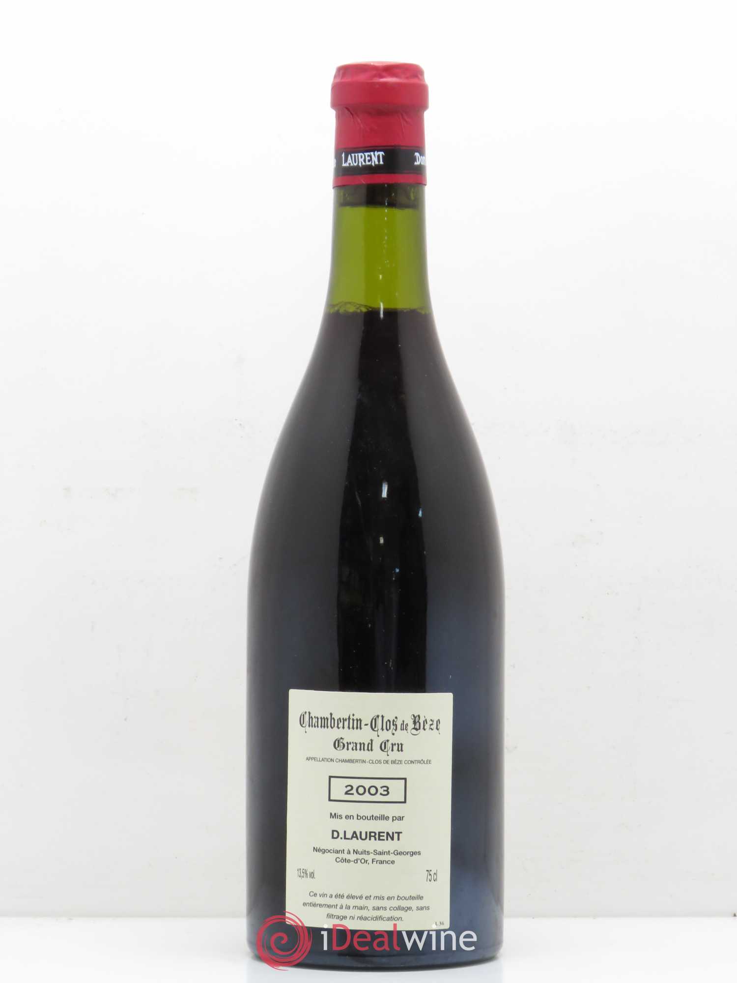 Chambertin Clos de Bèze Grand Cru Grande cuvée Vieilles vignes Dominique Laurent Grande cuvée vieilles vignes 2003 - Posten von 1 Flasche - 1
