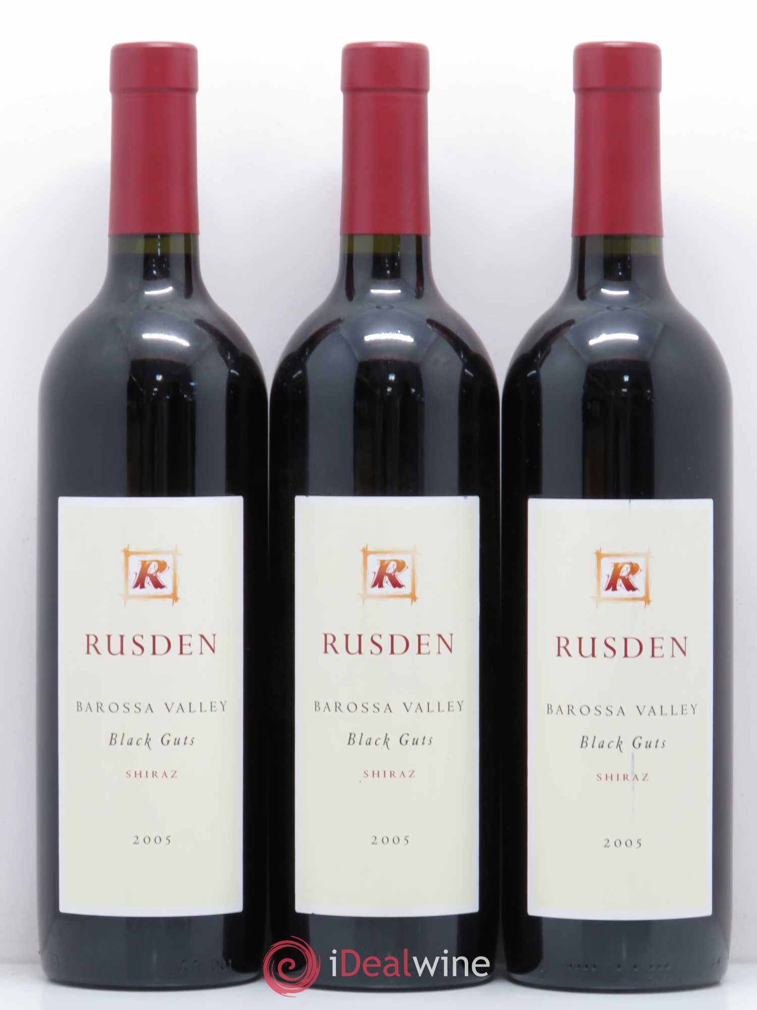 Australie Rusden Black Guts Shiraz Barossa Valley 2005 - Posten von 3 Flaschen - 0