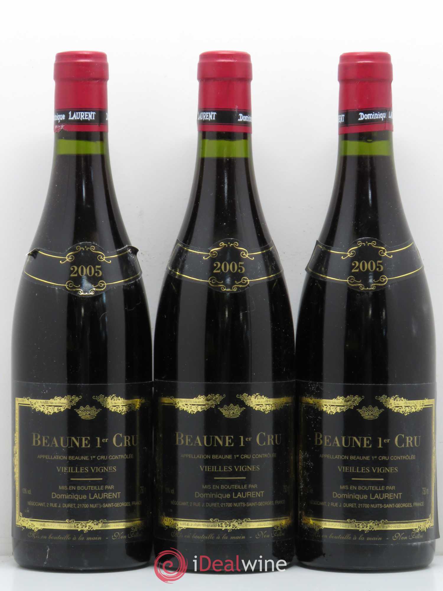 Beaune 1er Cru Vieilles vignes Dominique Laurent 2005 - Lot de 6 bouteilles - 2