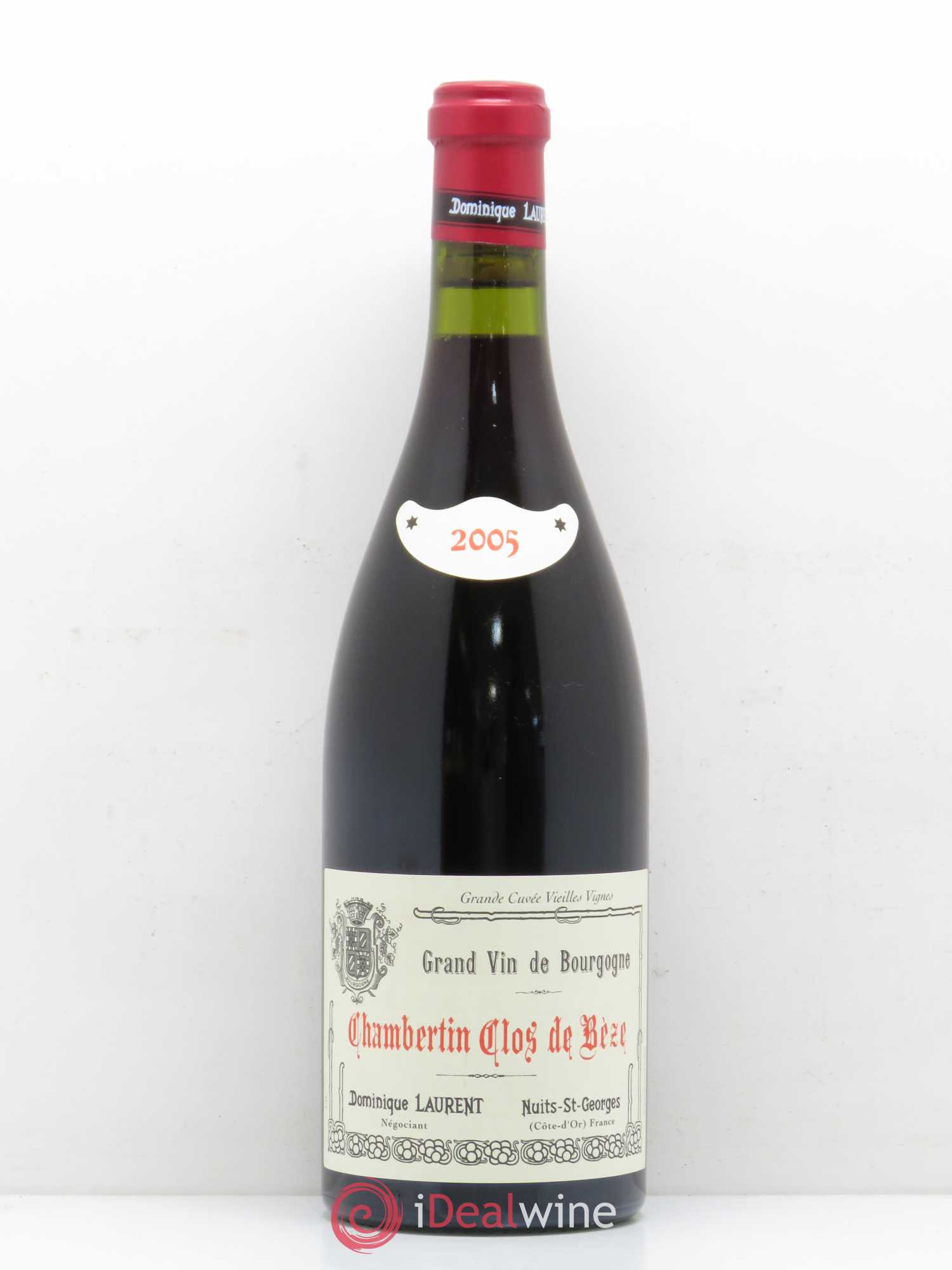 Chambertin Clos de Bèze Grand Cru Grande cuvée Vieilles vignes Dominique Laurent Grande cuvée vieilles vignes 2005 - Lotto di 1 bottiglia - 0