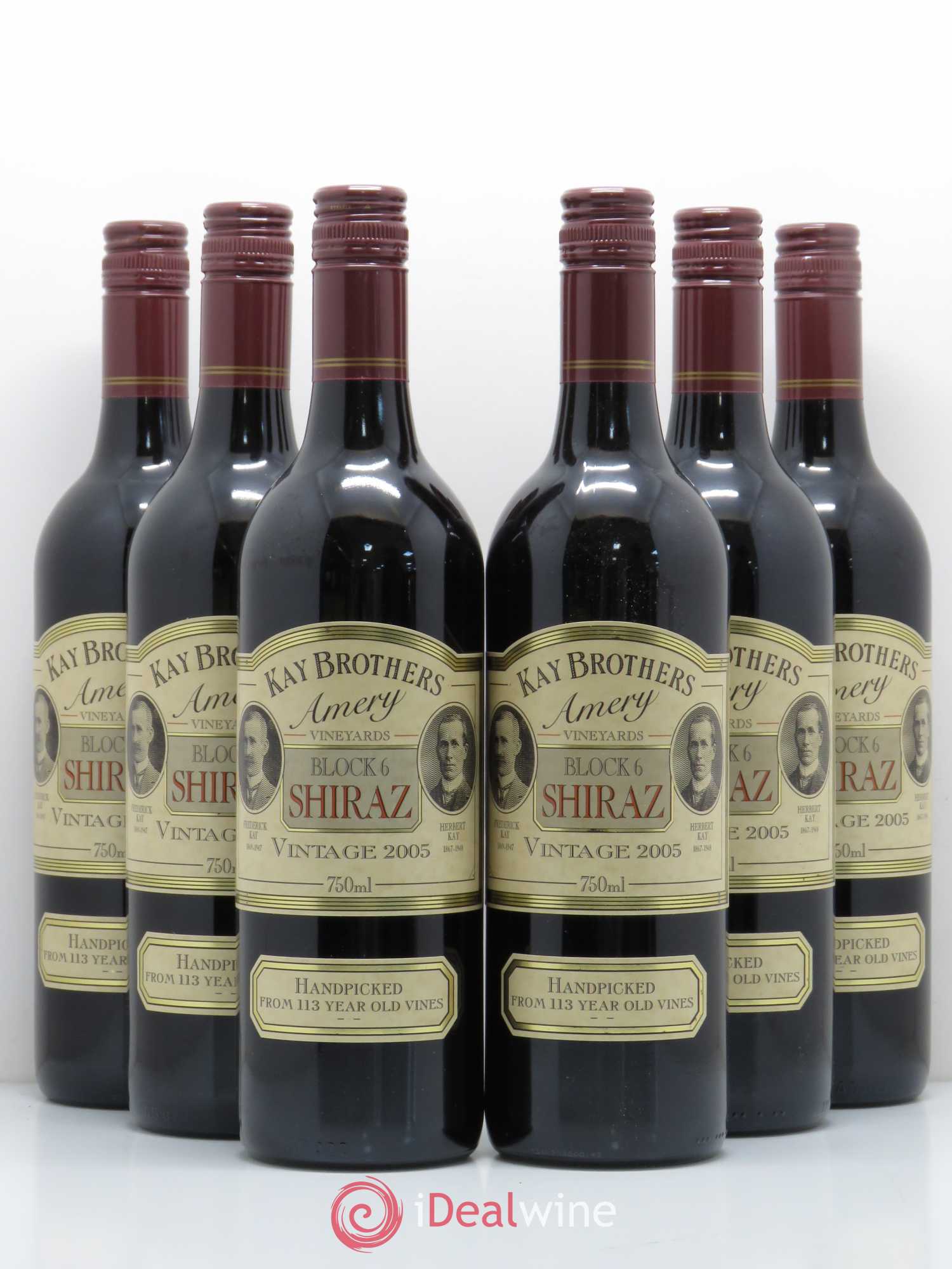 Divers Block 6 Shiraz Kay Brothers Amery Vineyards 2005 - Posten von 6 Flaschen - 0