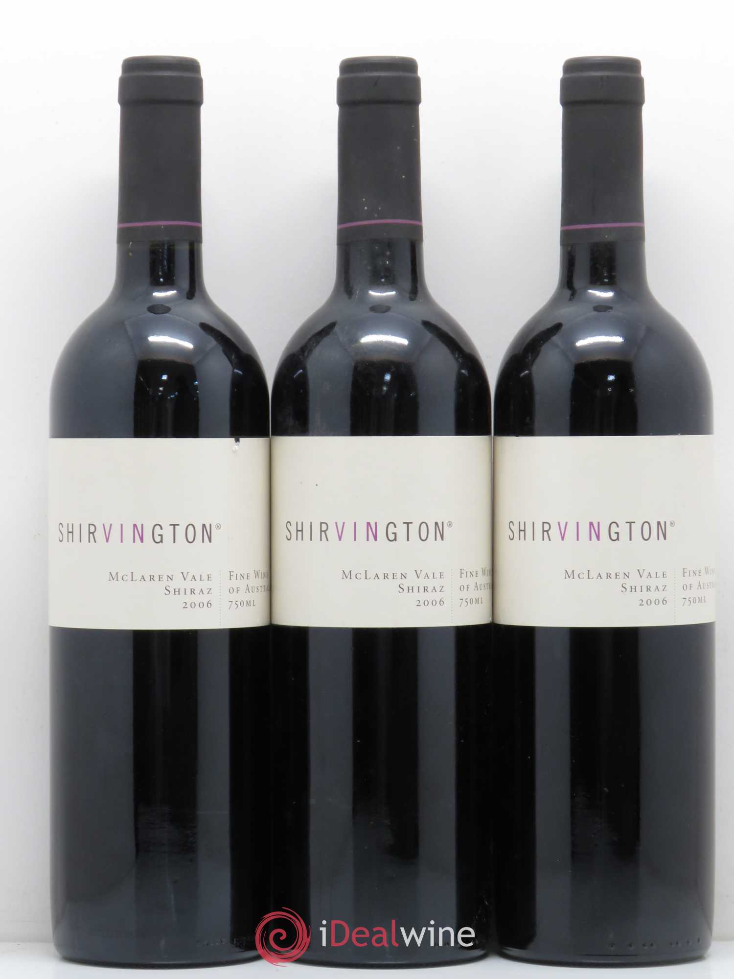 Divers McLaren Vale Shiraz Shirvington 2006 - Posten von 3 Flaschen - 0