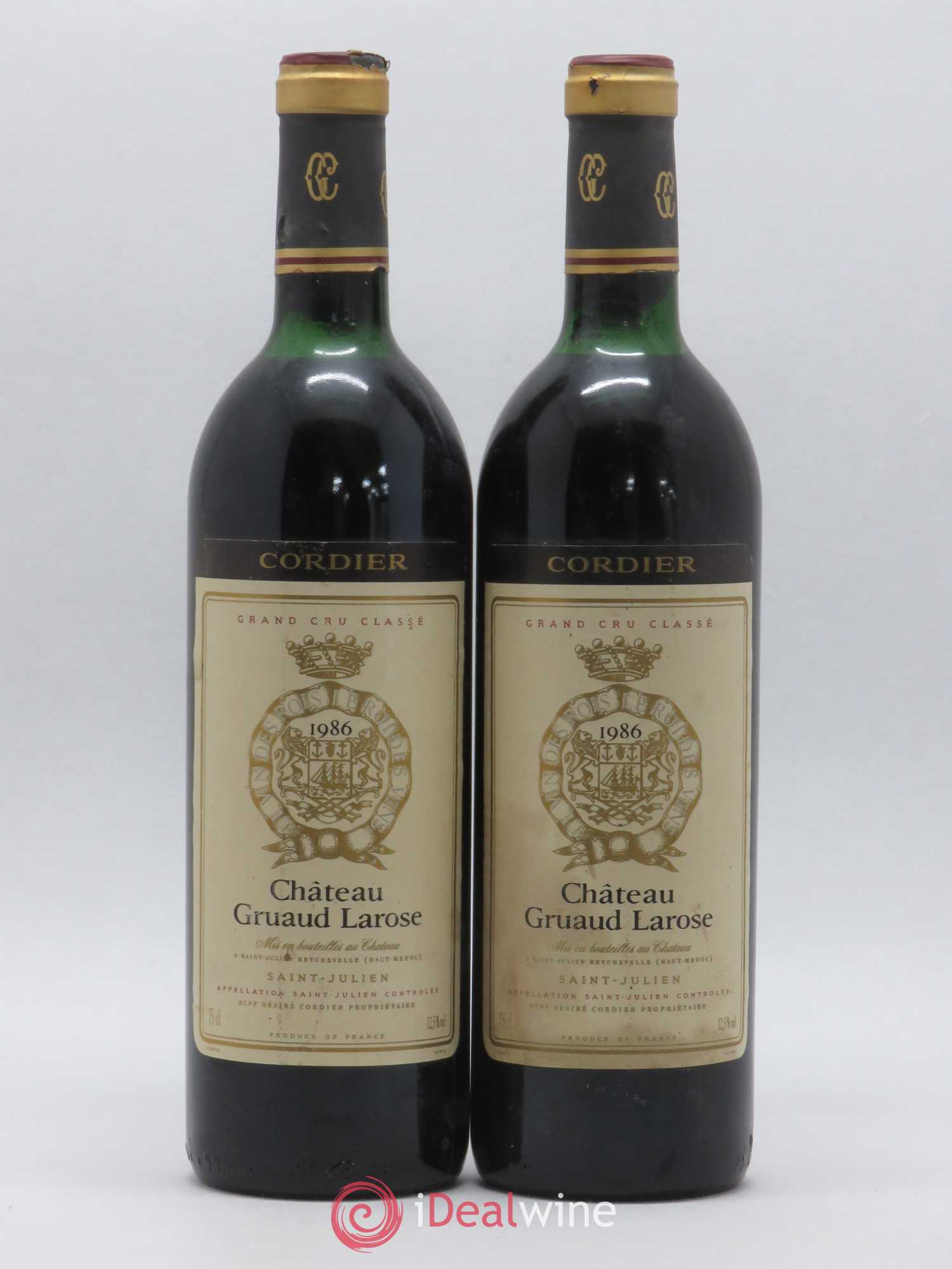 Château Gruaud Larose 2ème Grand Cru Classé 1986 - Lot de 2 bouteilles - 0