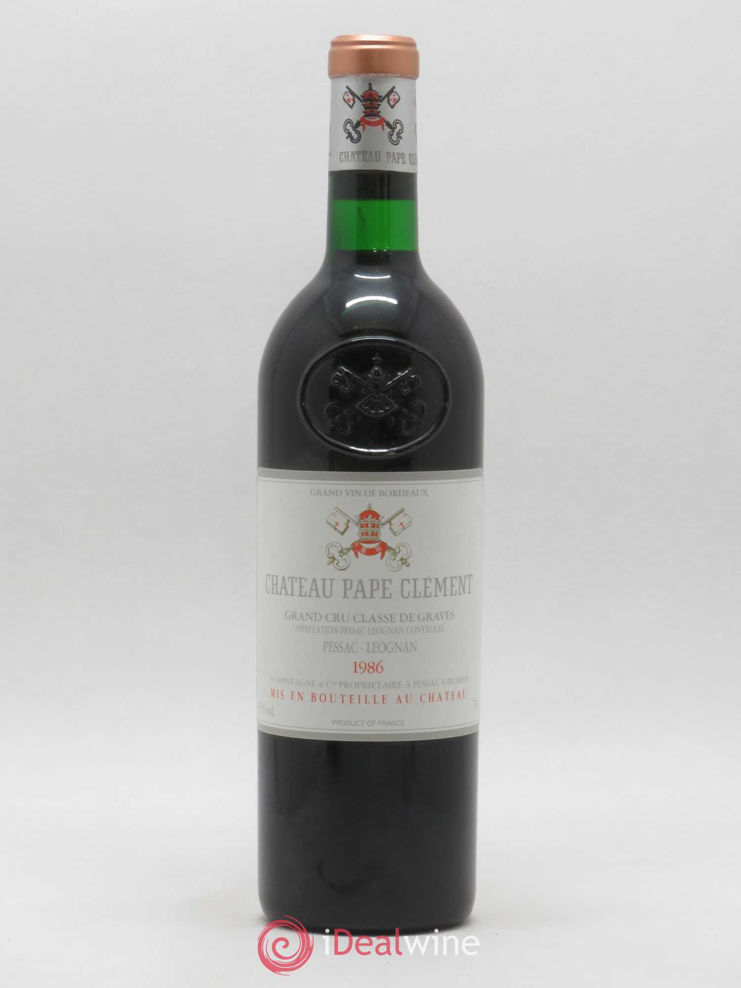 Château Pape Clément Cru Classé de Graves 1986 - Lot de 1 bouteille - 0