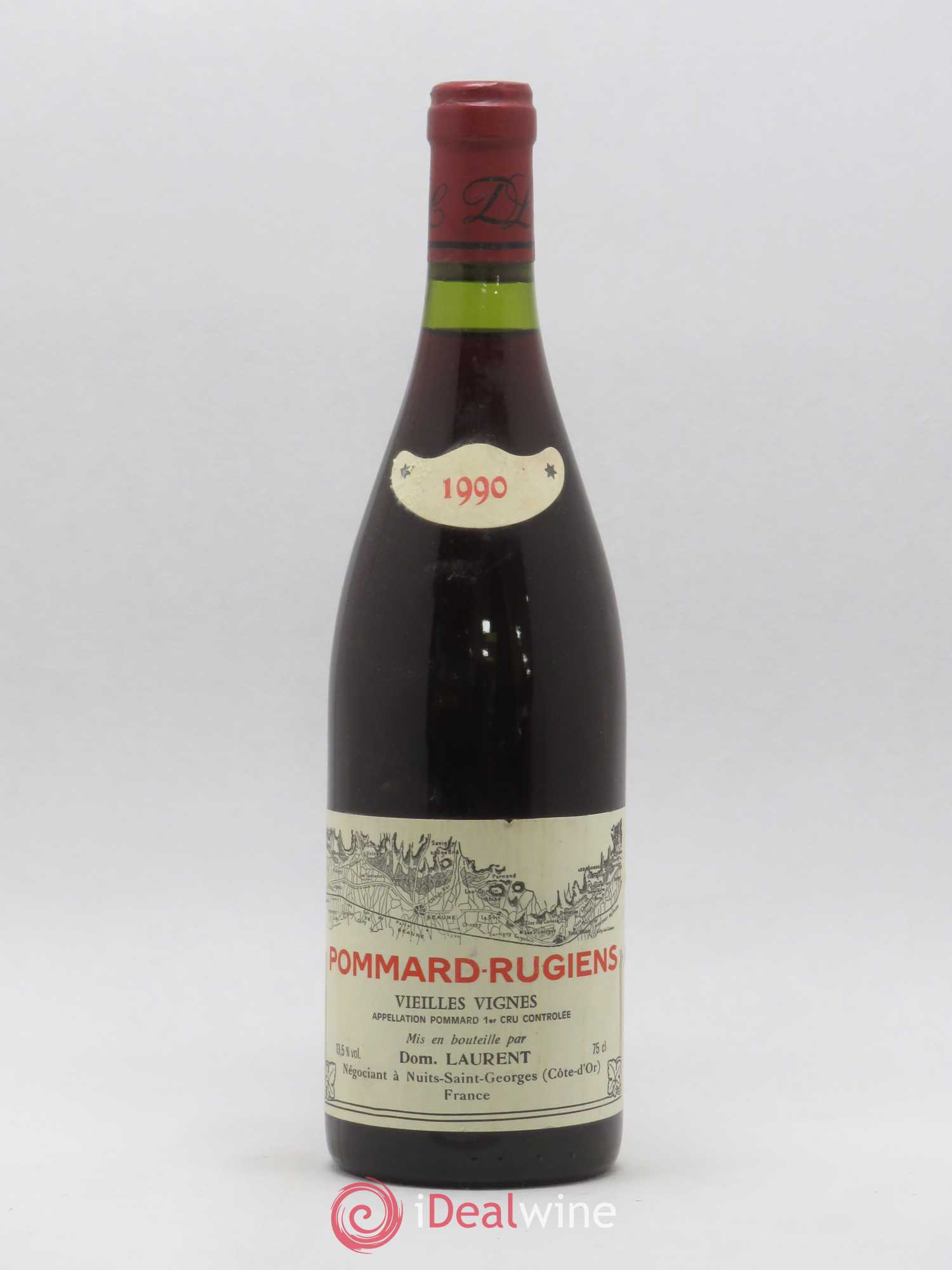 Pommard 1er Cru Rugiens Laurent Père et Fils 1990 - Lot de 1 bouteille - 0