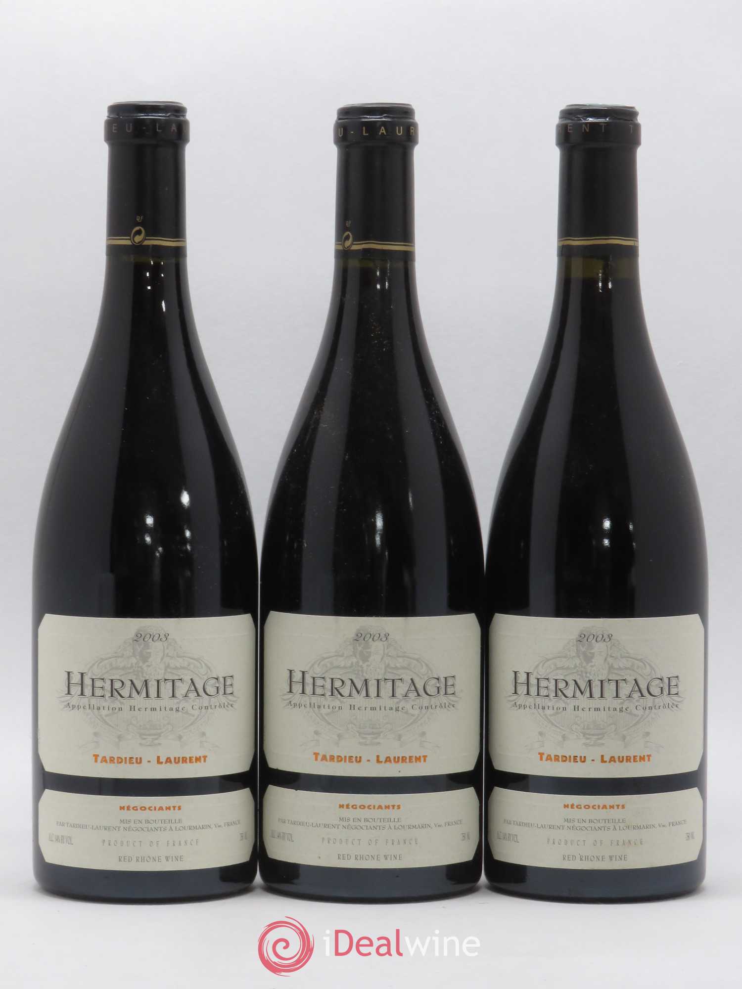 Hermitage Maison Tardieu-Laurent 2003 - Lot de 3 bouteilles - 0