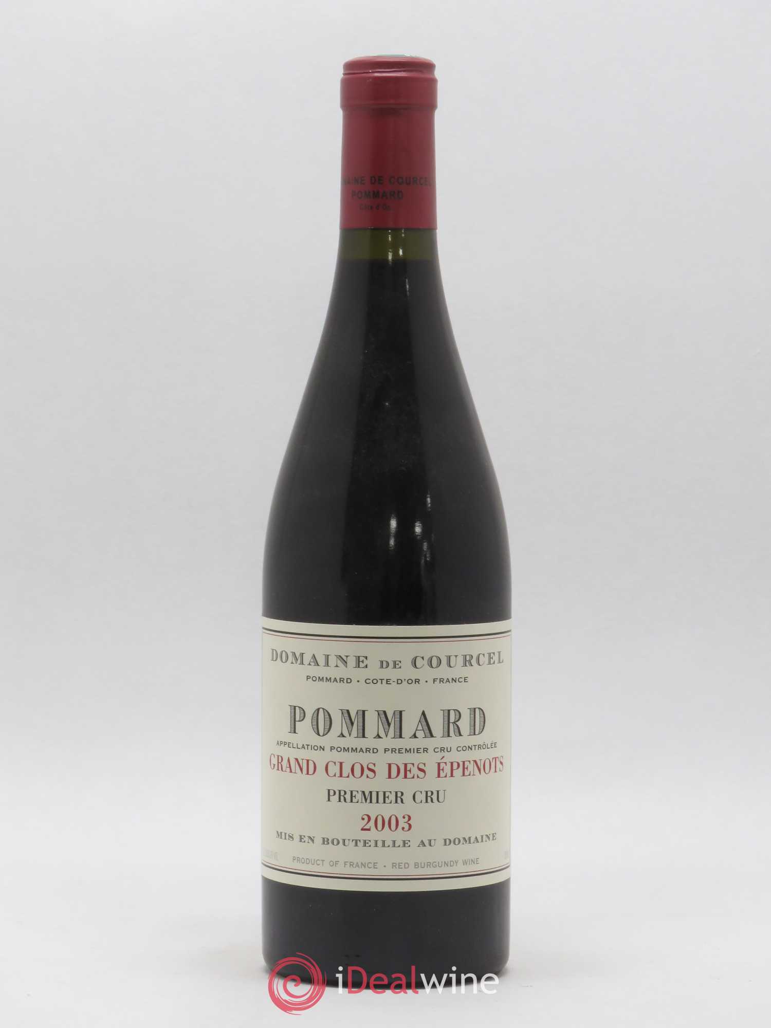 Pommard 1er Cru Grand Clos des Epenots de Courcel (Domaine) 2003 - Lot de 1 bouteille - 0