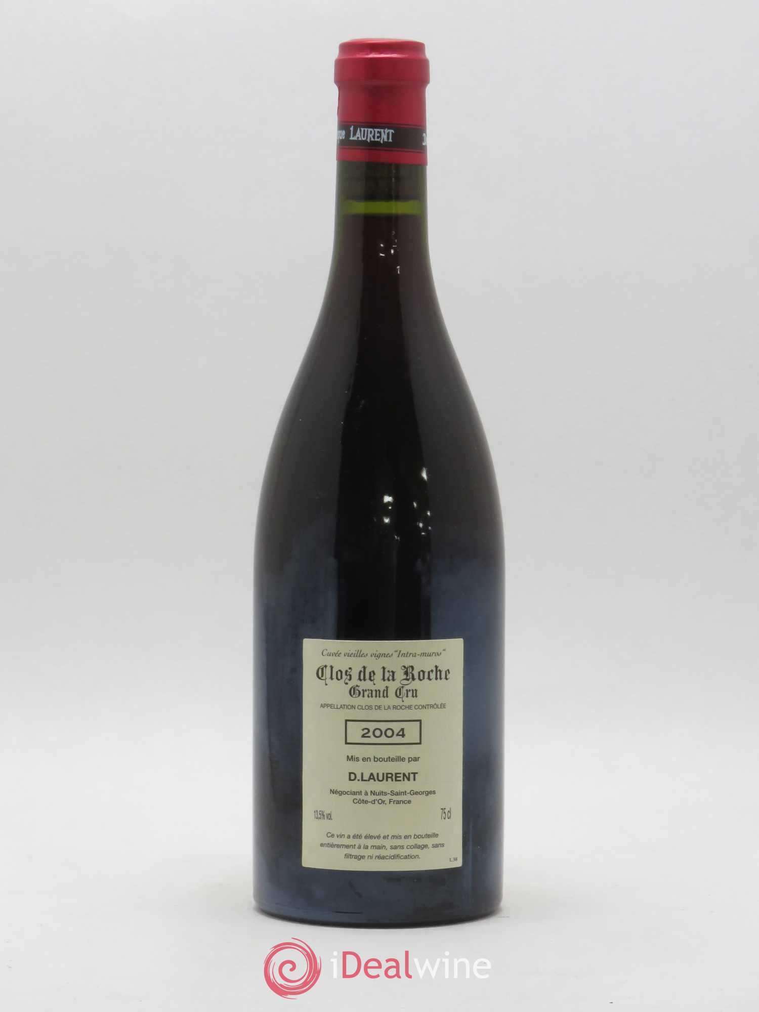 Clos de la Roche Grand Cru Vieilles vignes Intra-muros Dominique Laurent 2004 - Lot de 1 bouteille - 1