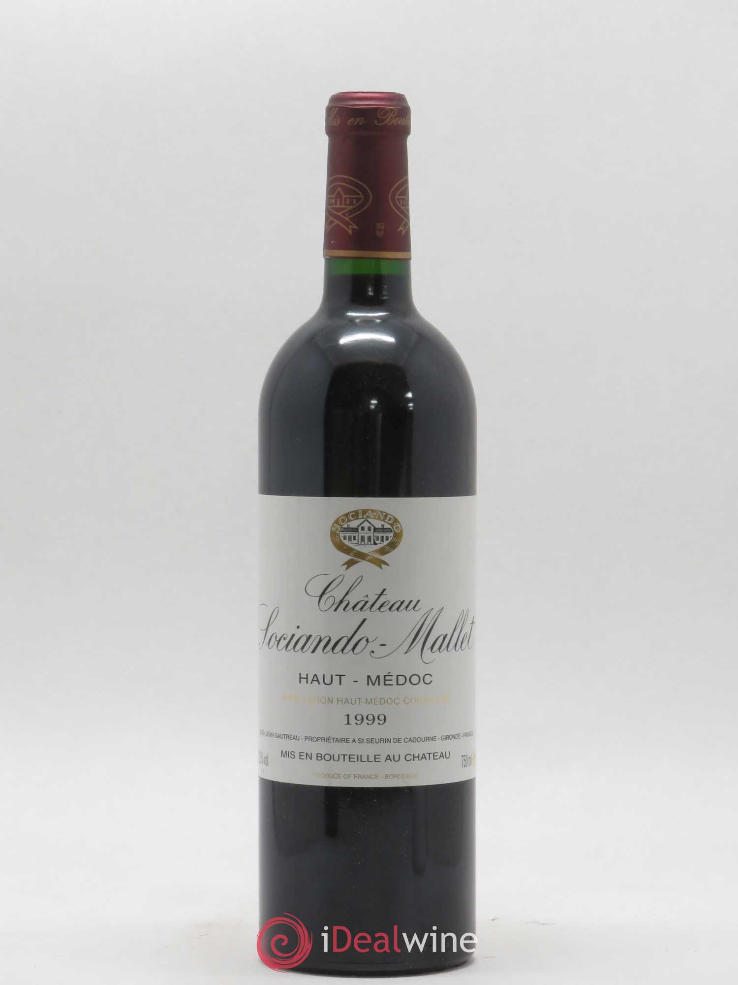 Château Sociando Mallet 1999 - Lot de 1 bouteille - 0