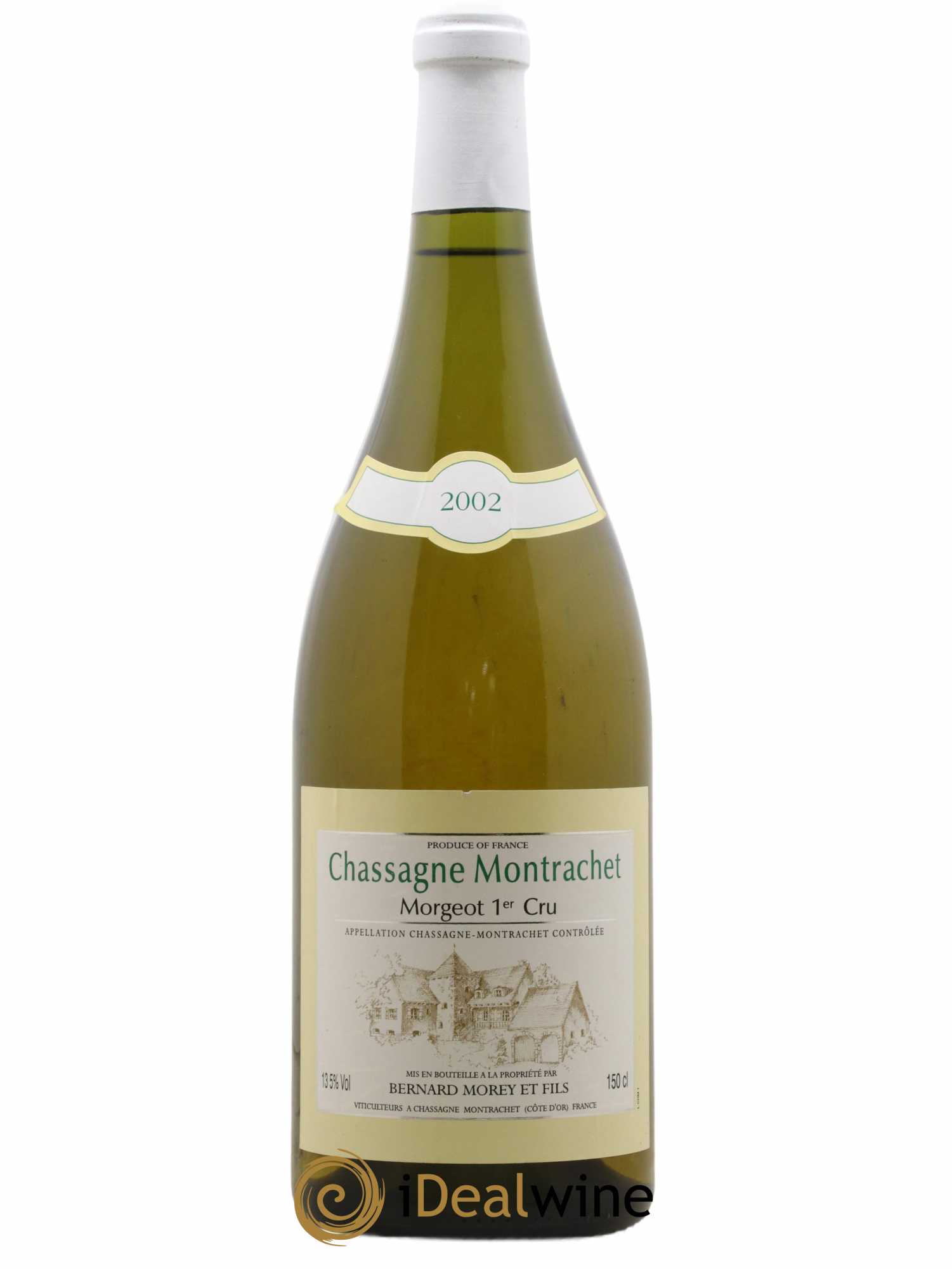 Chassagne-Montrachet 1er Cru Morgeot Bernard Morey et Fils (Domaine) 2002 - Lot de 1 magnum - 0