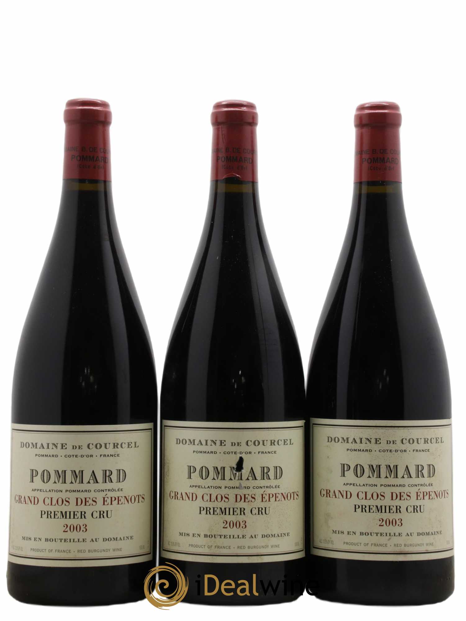 Pommard 1er Cru Grand Clos des Epenots de Courcel (Domaine) 2003 - Lot de 3 magnums - 0