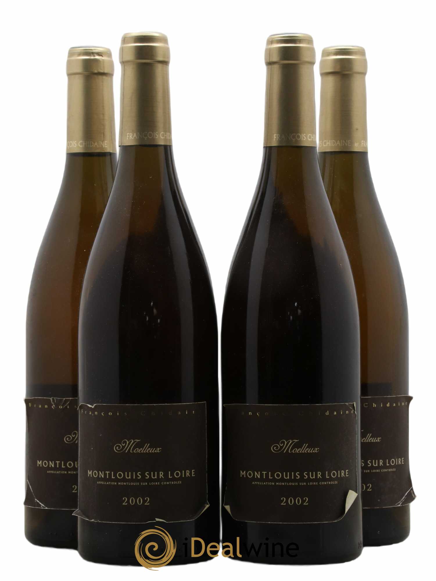 Montlouis-sur-Loire Moelleux François Chidaine 2002 - Lotto di 4 bottiglie - 0