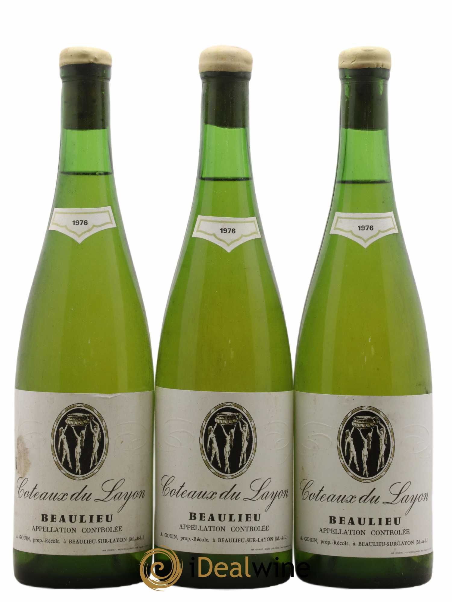 Coteaux du Layon Beaulieu Domaine Gouin 1976 - Lotto di 3 bottiglie - 0