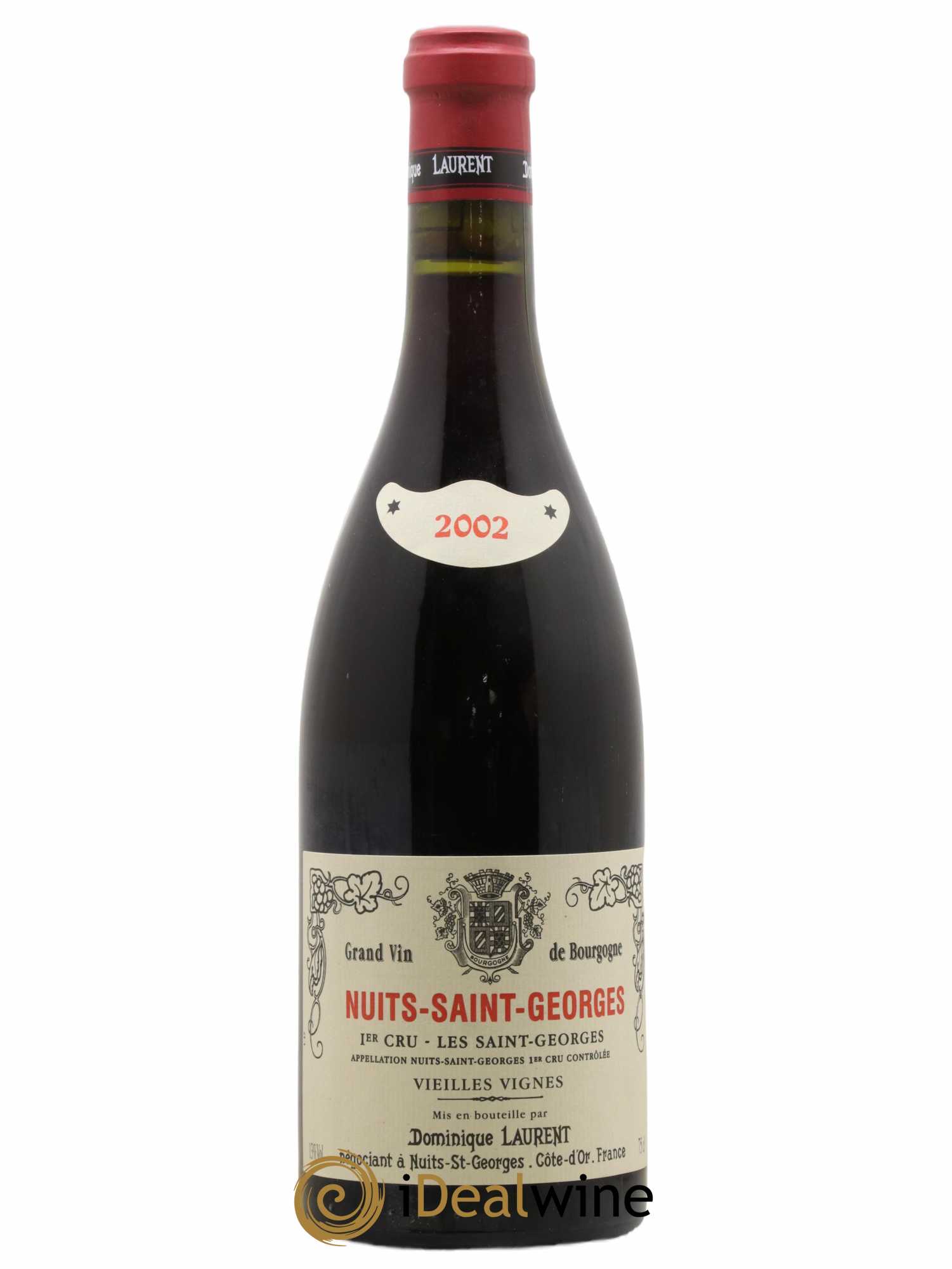 Nuits-Saint-Georges 1er Cru Les Saints Georges Vieilles Vignes Dominique Laurent 2002 - Lot de 1 bouteille - 0
