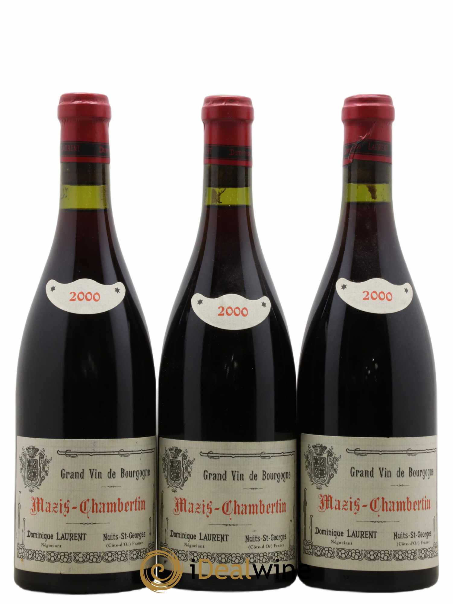 Mazis-Chambertin Grand Cru Vieilles Vignes Cuvée B Dominique Laurent 2000 - Lot de 3 bouteilles - 0