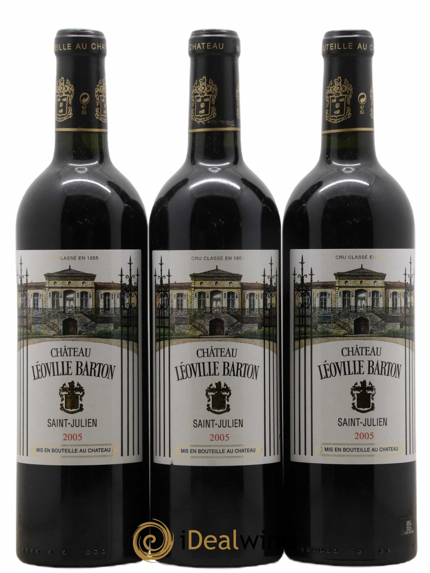 Château Léoville Barton 2ème Grand Cru Classé 2005 - Lot de 3 bouteilles - 0