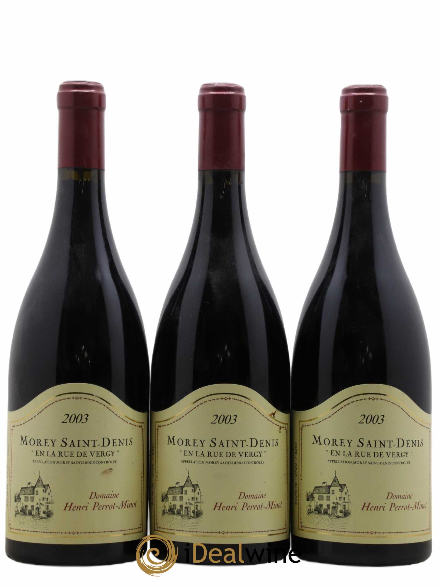 Morey-Saint-Denis La Rue De Vergy Perrot-Minot 2003 - Lot de 3 bouteilles - 0