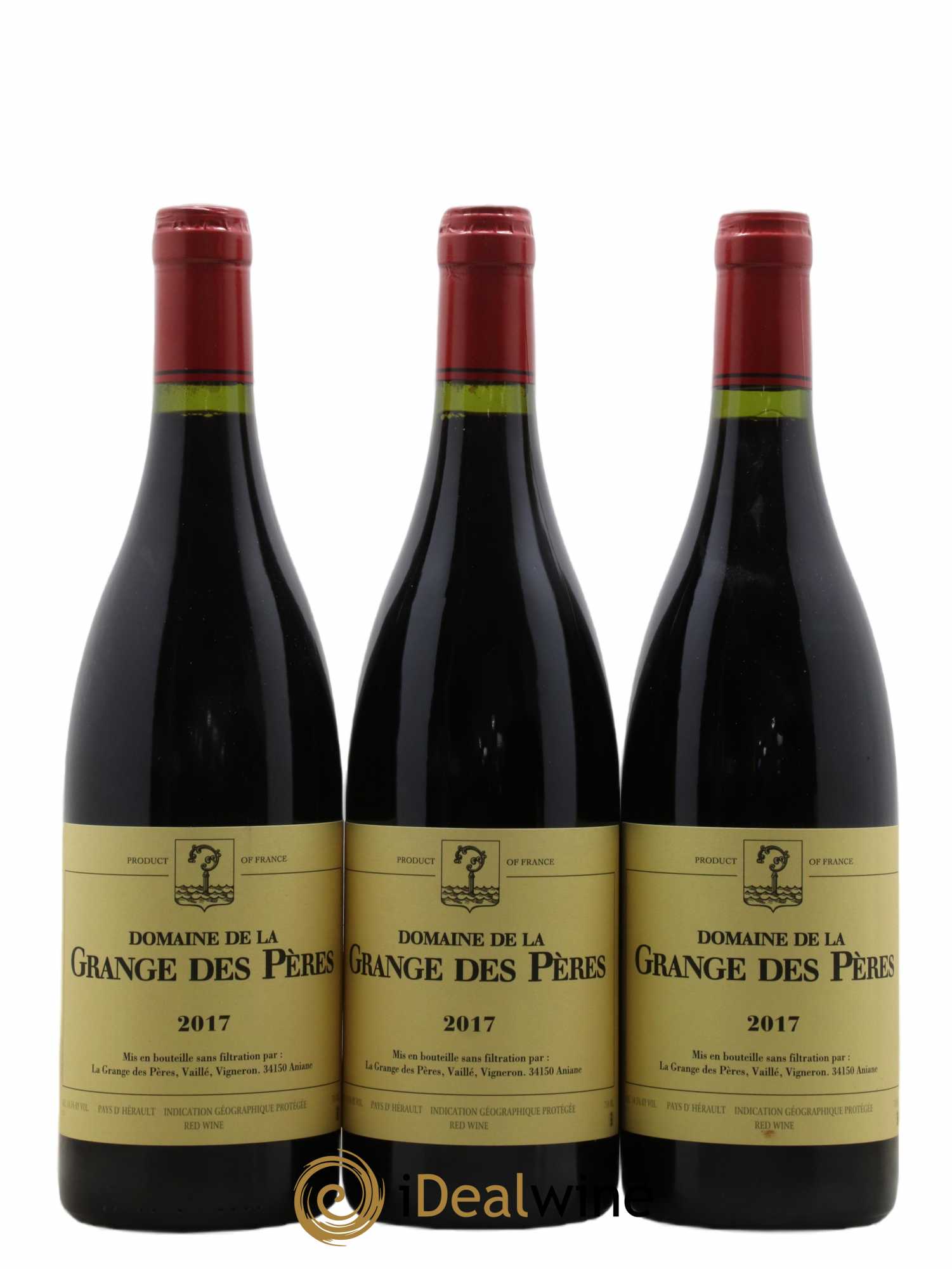 Pays d'Hérault Grange des Pères Laurent Vaillé 2017 - Lot de 3 bouteilles - 0