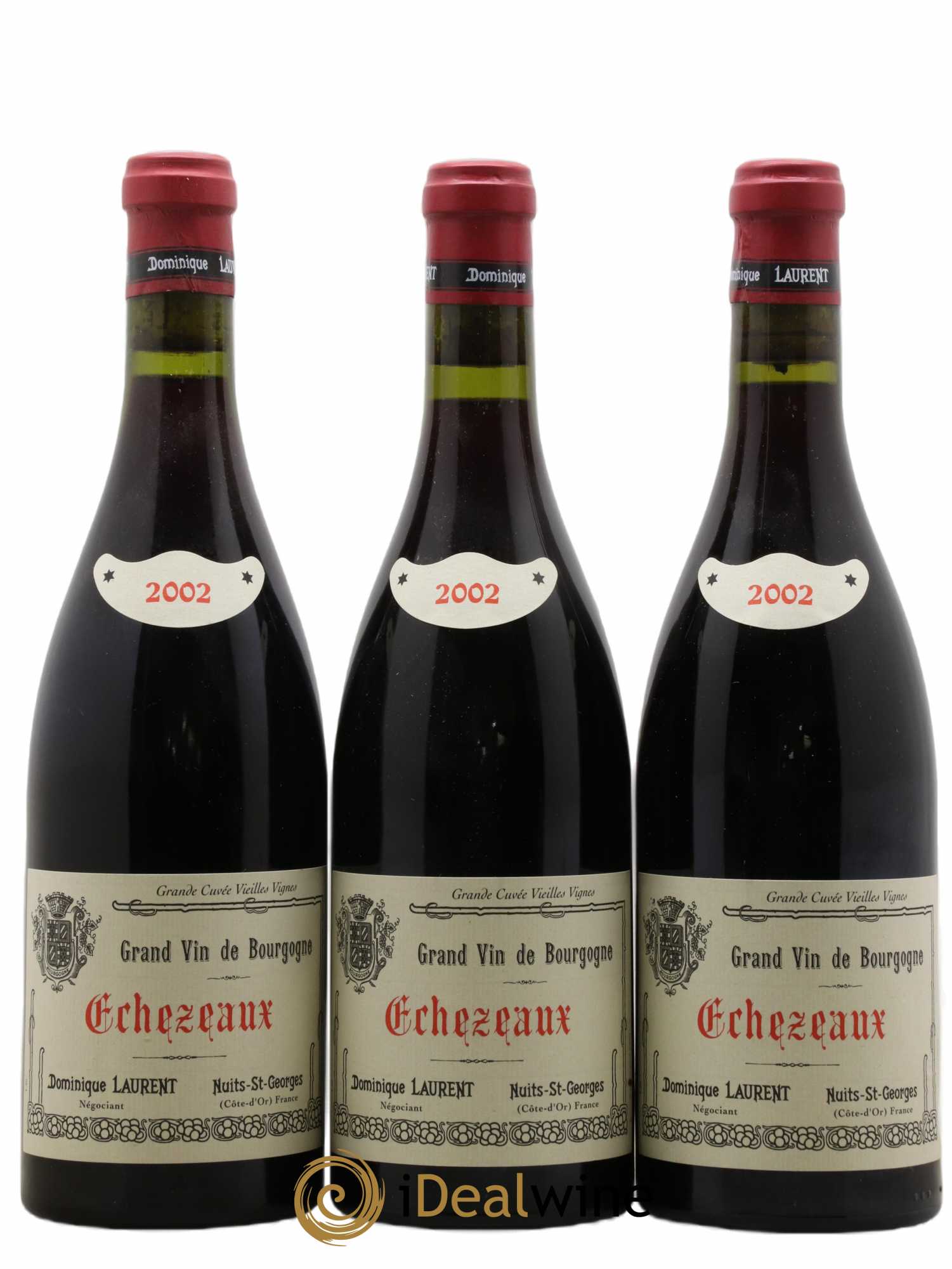 Echezeaux Grand Cru Vieilles Vignes Dominique Laurent 2002 - Lot de 3 bouteilles - 0