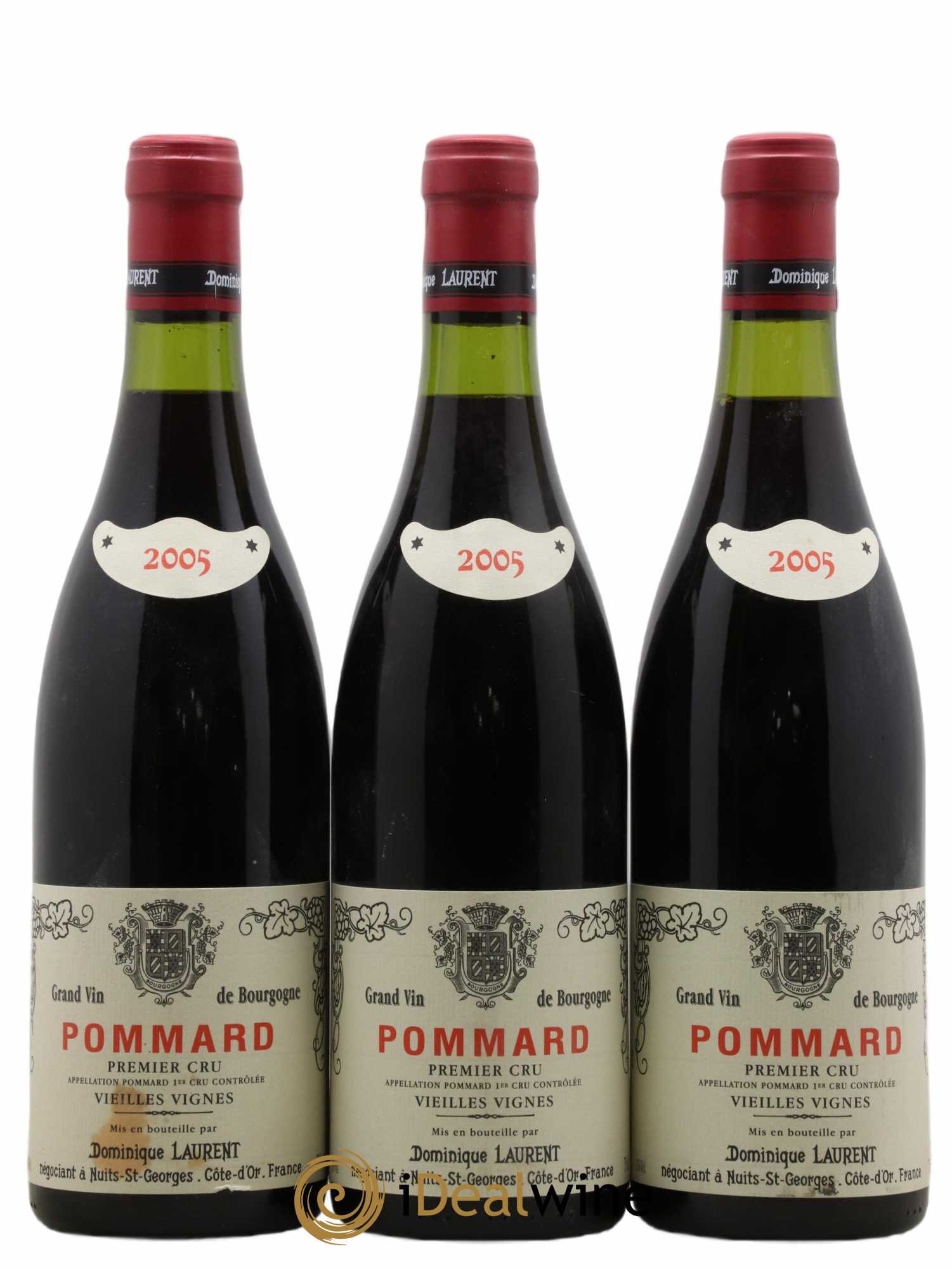 Pommard 1er Cru Vieilles vignes Dominique Laurent 2005 - Lot de 3 bouteilles - 0