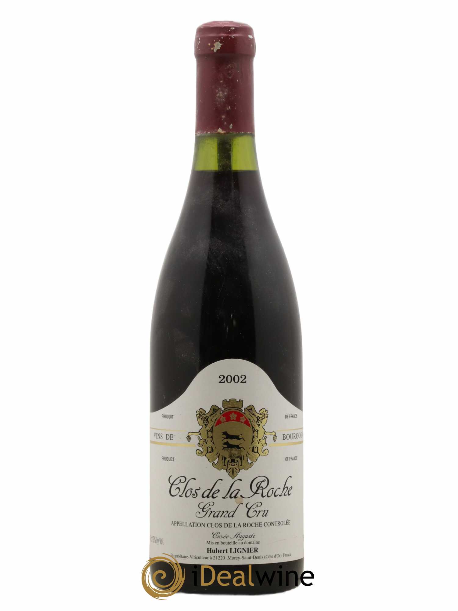 Clos de la Roche Grand Cru Hubert Lignier (Domaine) 2002 - Lot de 1 bouteille - 0
