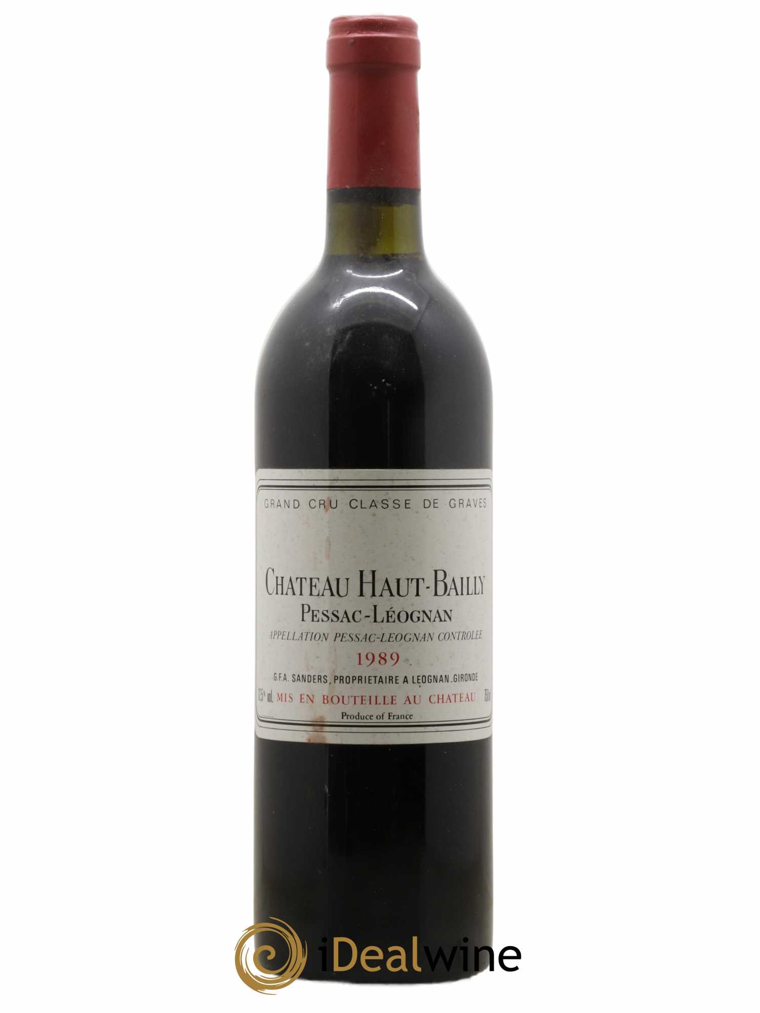 Château Haut-Bailly Cru Classé de Graves 1989 - Lot de 1 bouteille - 0
