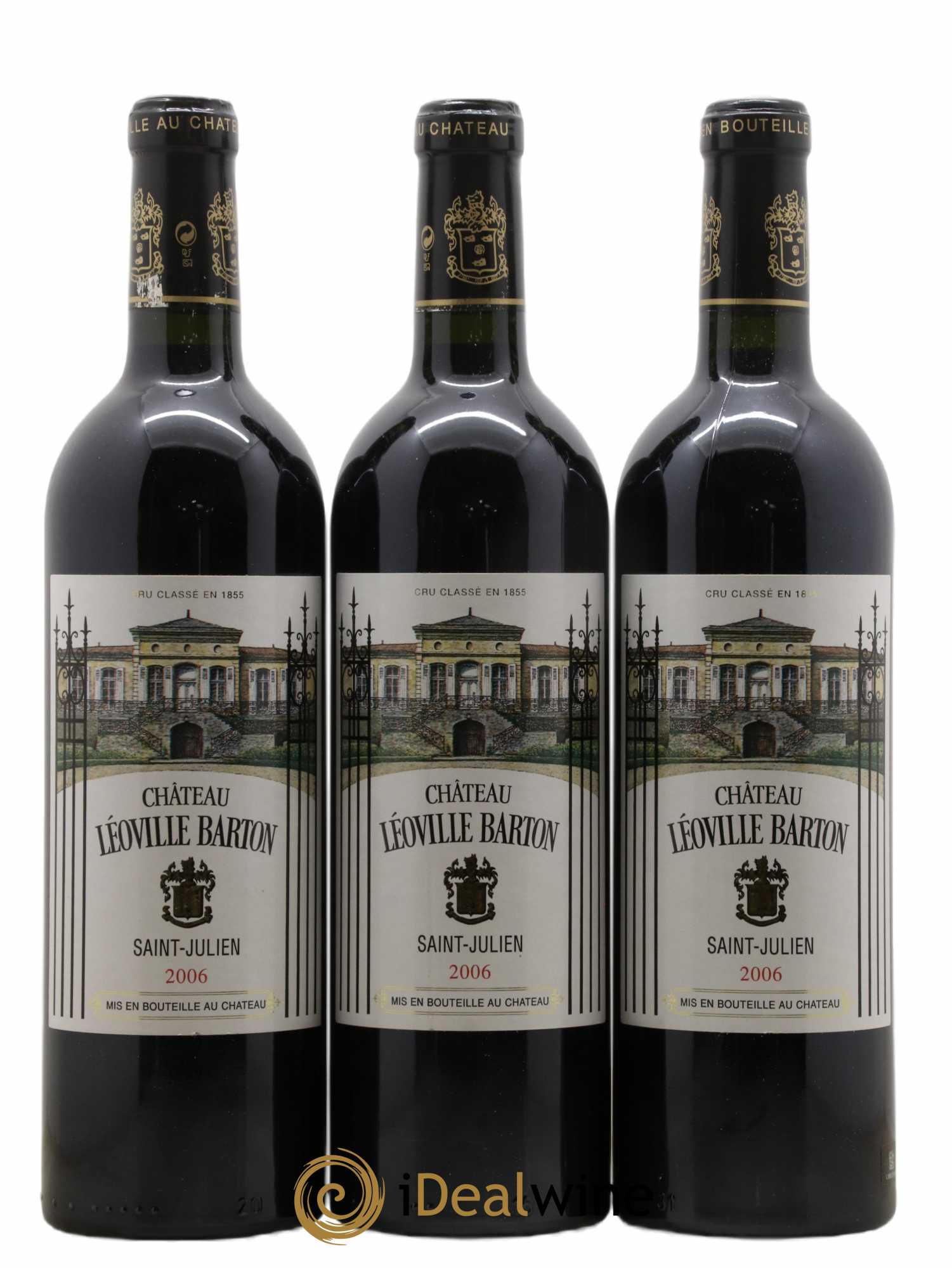 Château Léoville Barton 2ème Grand Cru Classé 2006 - Lot de 3 bouteilles - 0