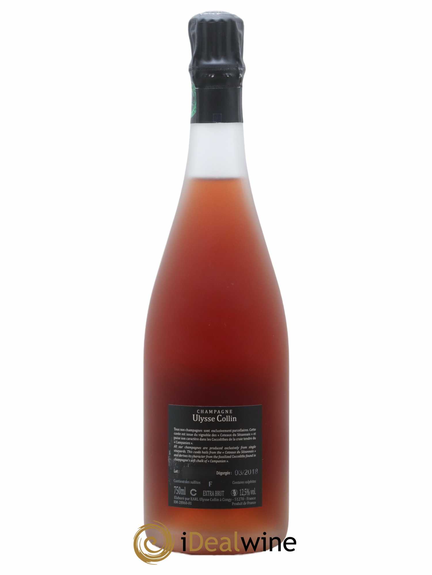 Les Maillons Extra-Brut Rosé de Saignée Ulysse Collin - Lot de 1 bouteille - 1