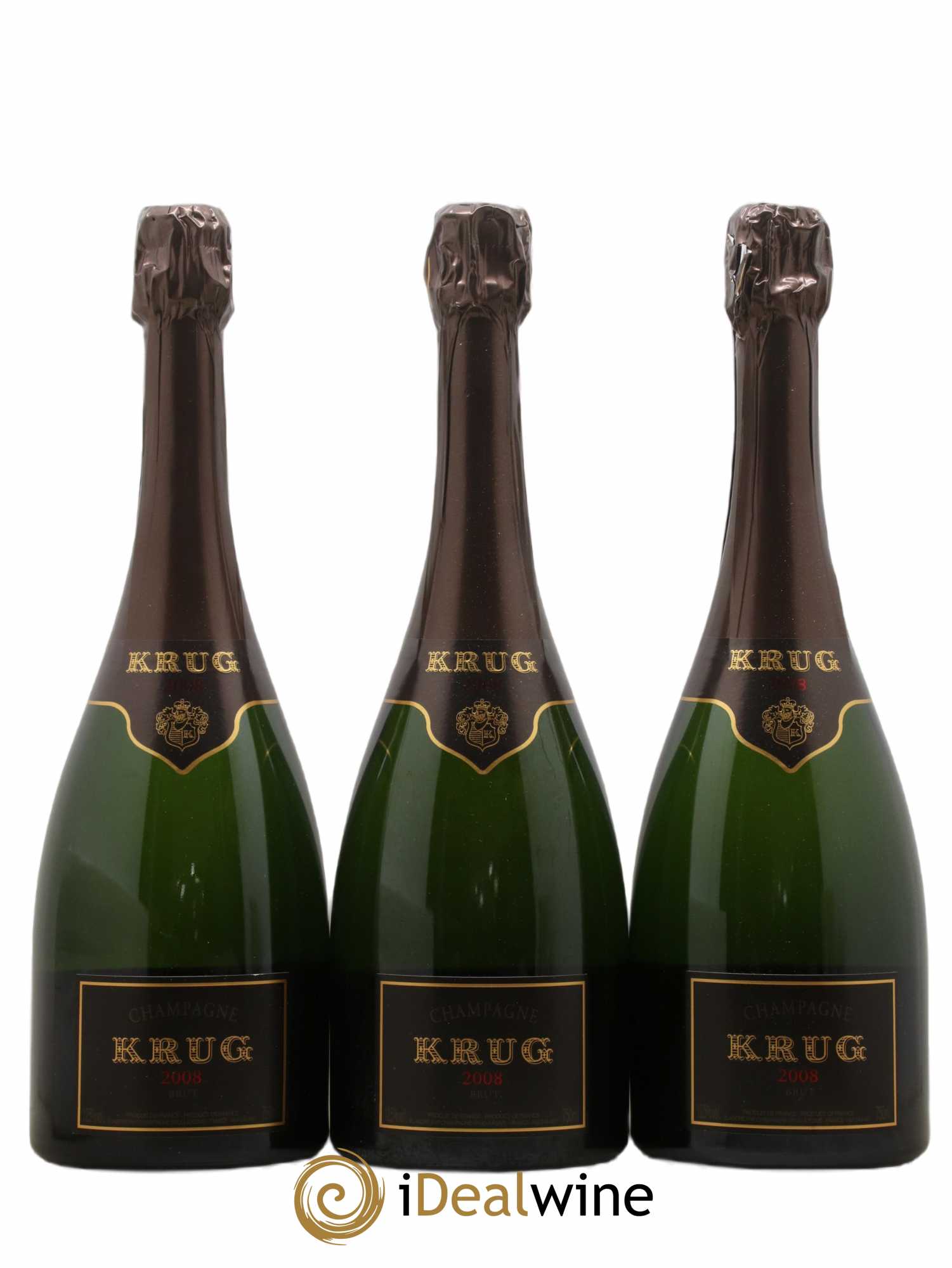Vintage Krug 2008 - Lot de 3 bouteilles - 0