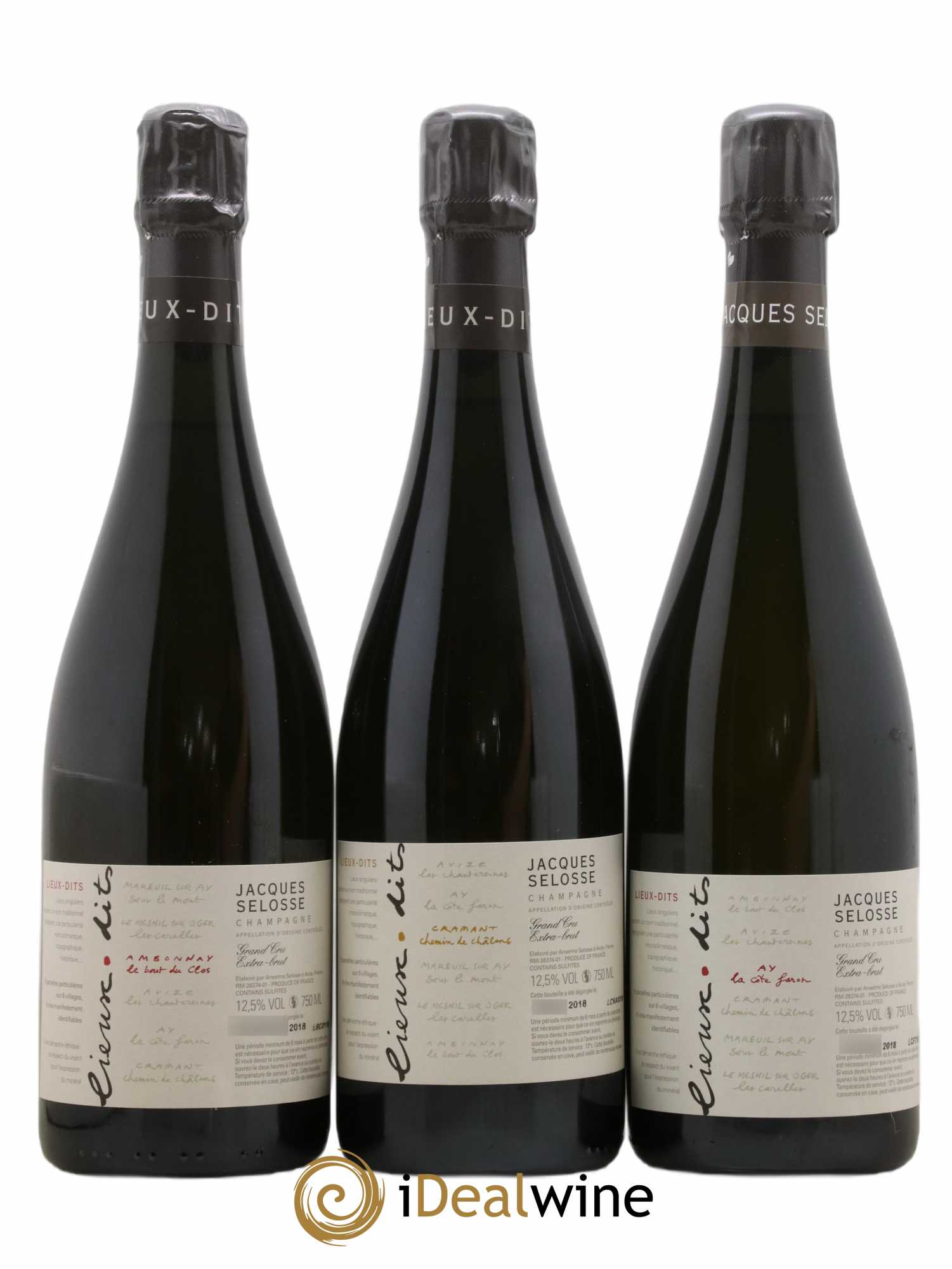 Caisse Collection Lieux-dits Jacques Selosse - Lot de 6 bouteilles - 1