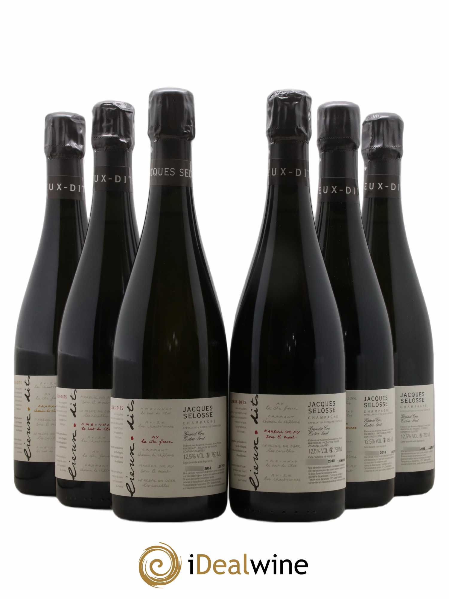 Caisse Collection Lieux-dits Jacques Selosse - Lot de 6 bouteilles - 0