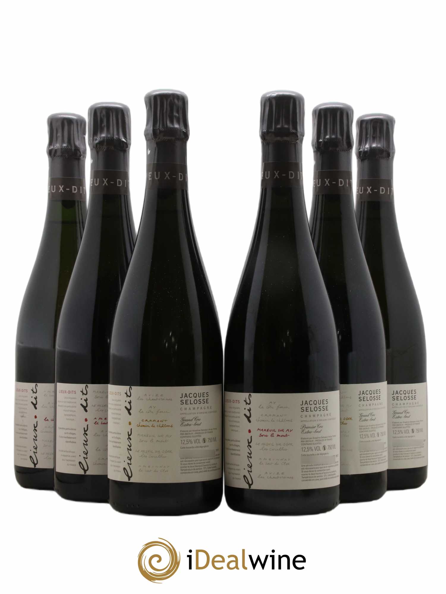 Caisse Collection Lieux-dits Jacques Selosse - Lot de 6 bouteilles - 0