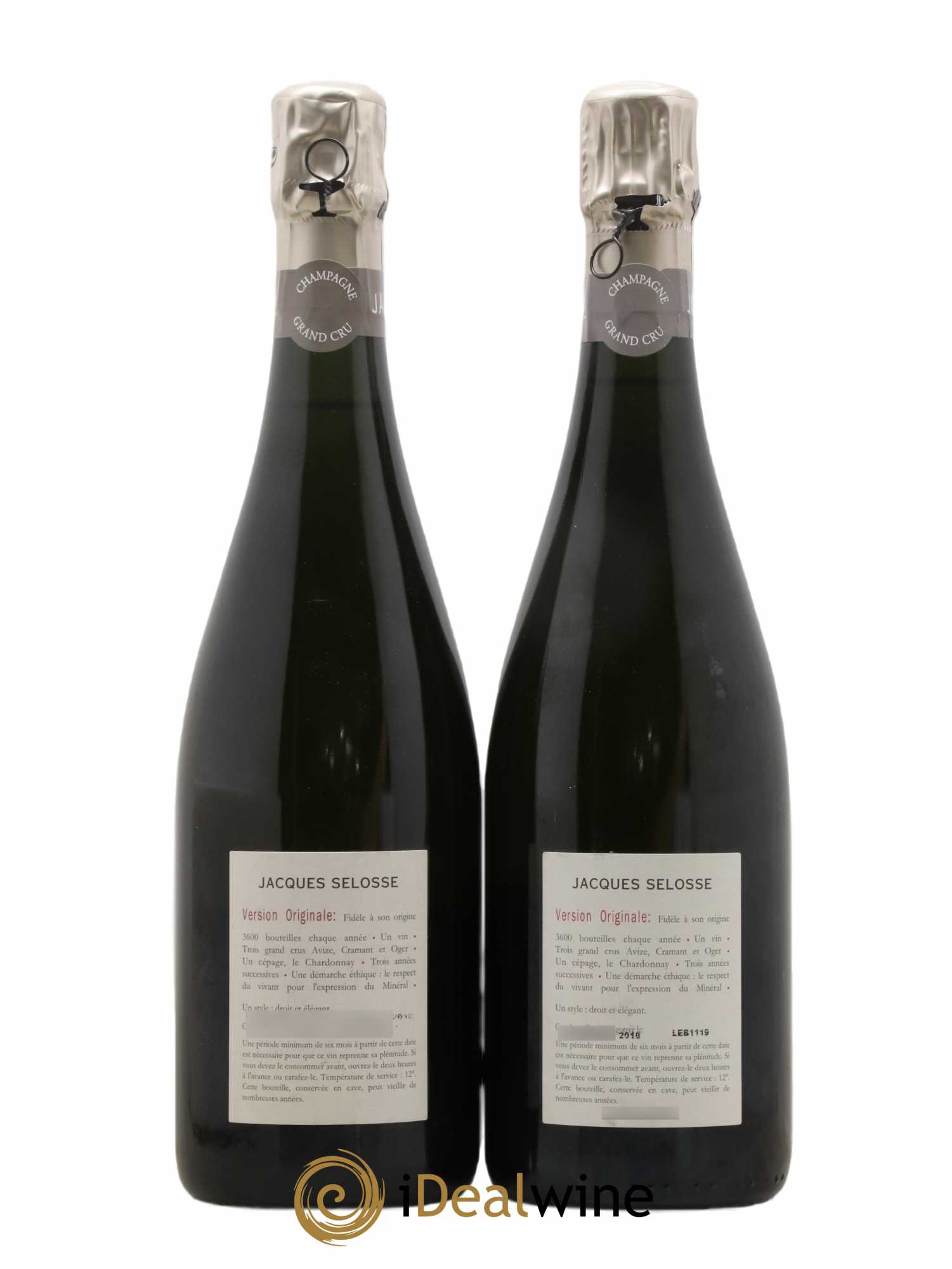 Version Originale Jacques Selosse - Lot de 2 bouteilles - 1