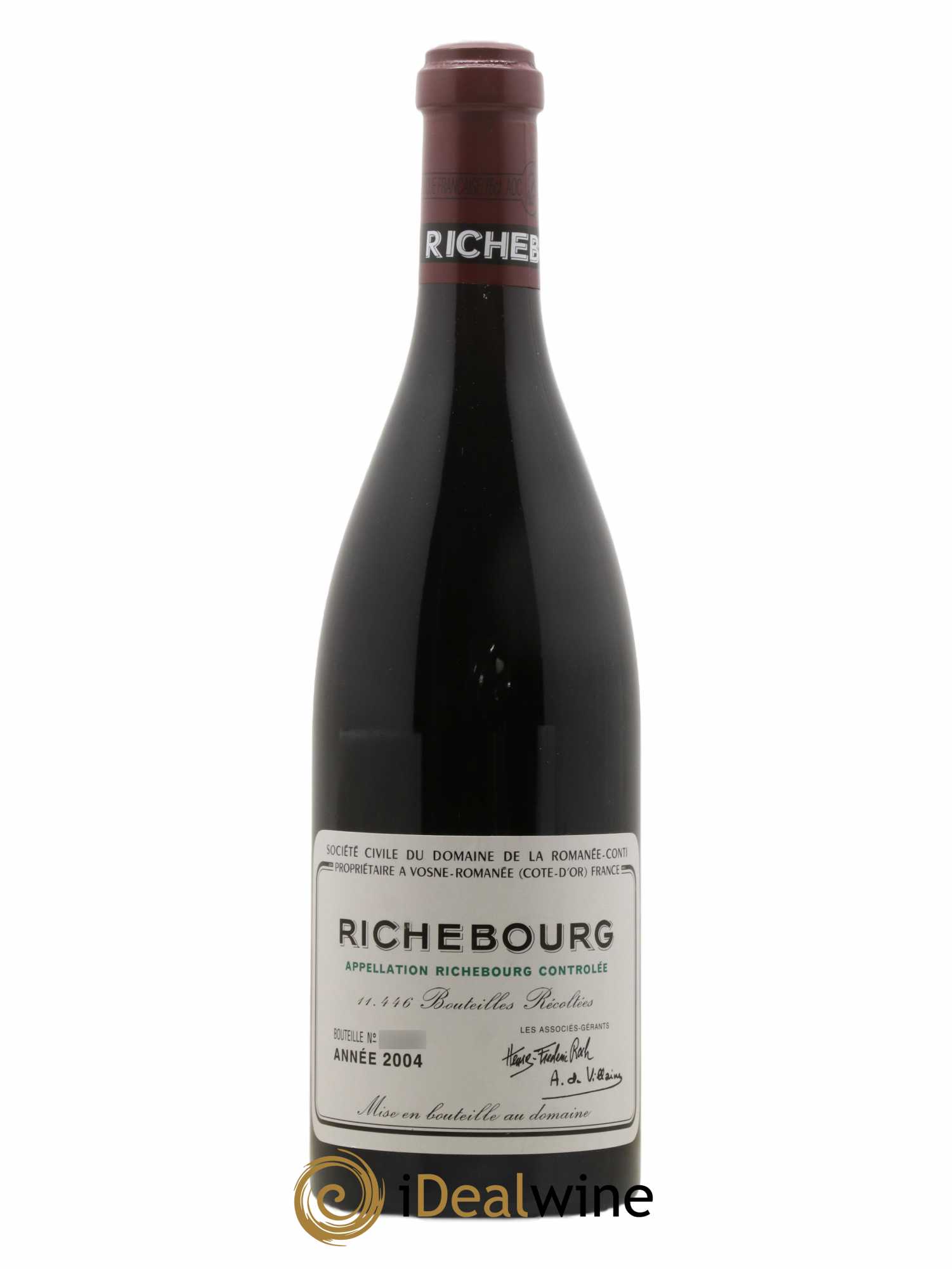 Richebourg Grand Cru Domaine de la Romanée-Conti 2004 - Lot de 1 bouteille - 0