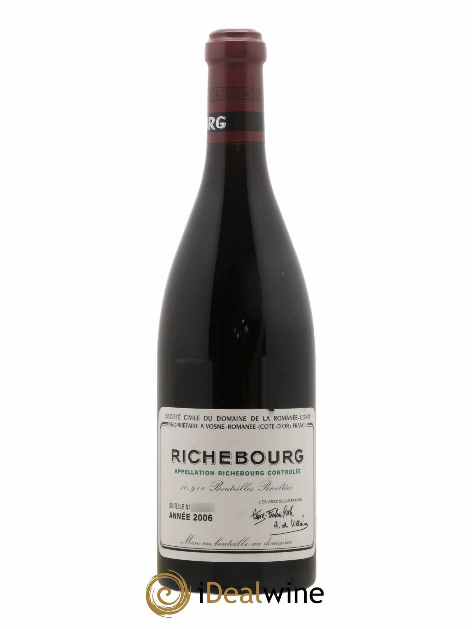 Richebourg Grand Cru Domaine de la Romanée-Conti 2006 - Lot de 1 bouteille - 0