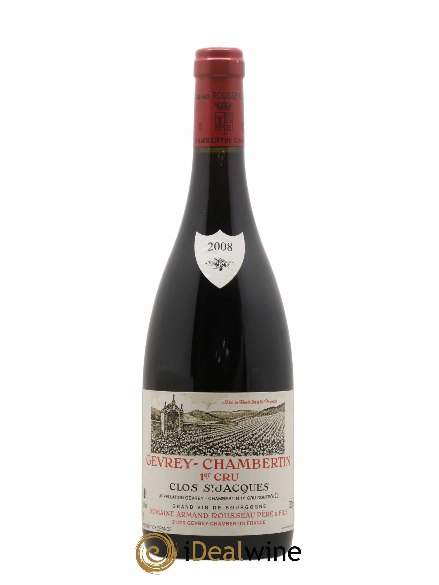 Gevrey-Chambertin 1er Cru Clos Saint-Jacques Armand Rousseau (Domaine) 2008 - Lot de 1 bouteille - 0