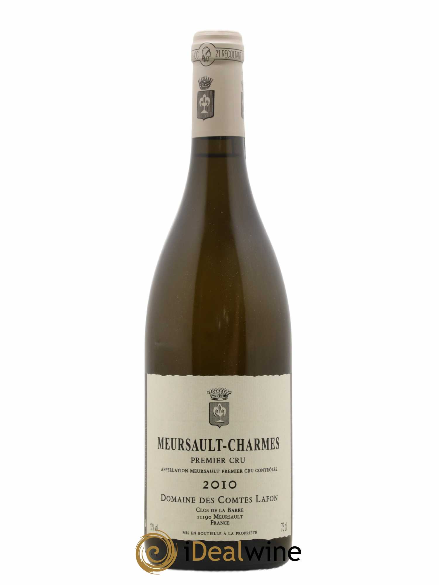 Meursault 1er Cru Charmes Comtes Lafon (Domaine des) 2010 - Lot de 1 bouteille - 0
