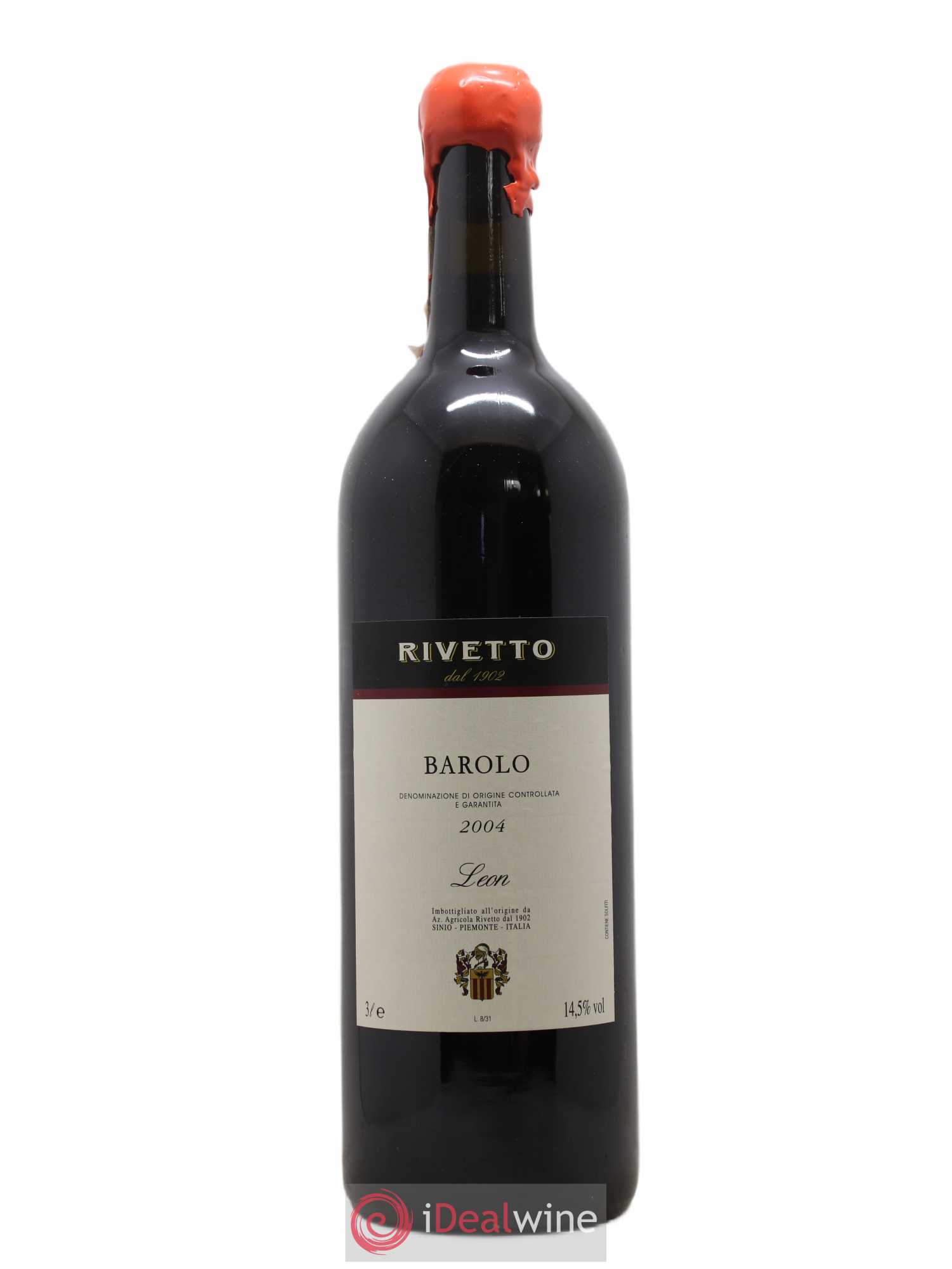 Barolo Rivetto Leon 2004 - Lot de 1 double magnum - 0