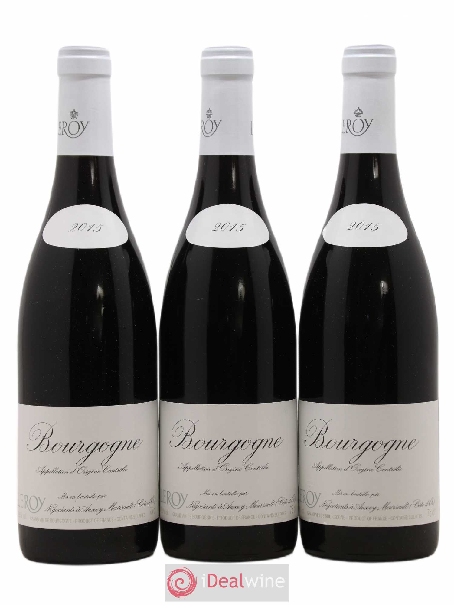 Bourgogne Leroy SA 2015 - Lot de 3 bouteilles - 0